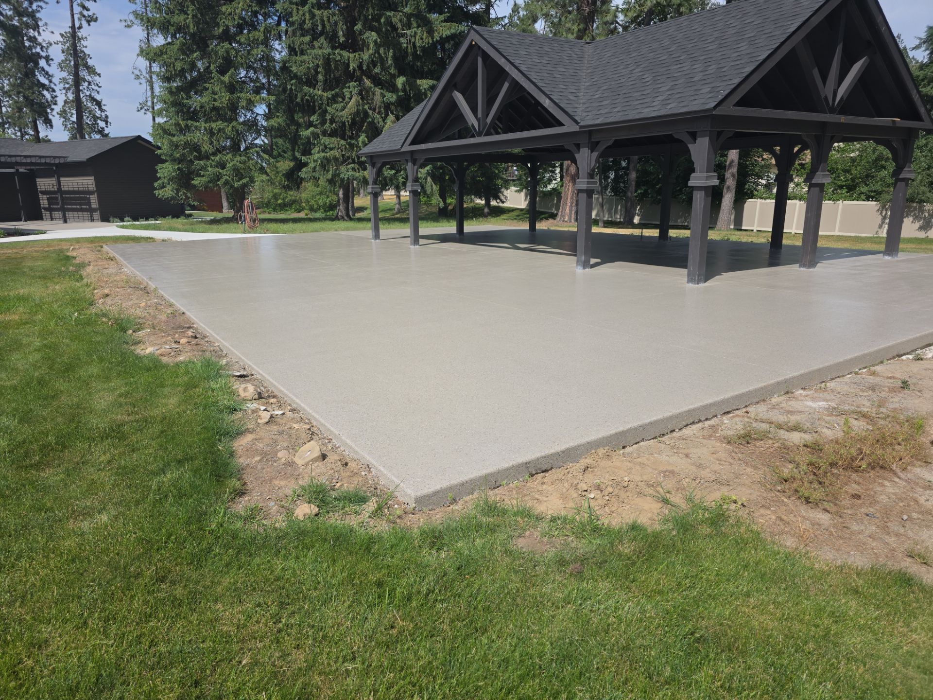 Patio and Pavilion Transformation with Armadillo   by Croc Coatings, LLC