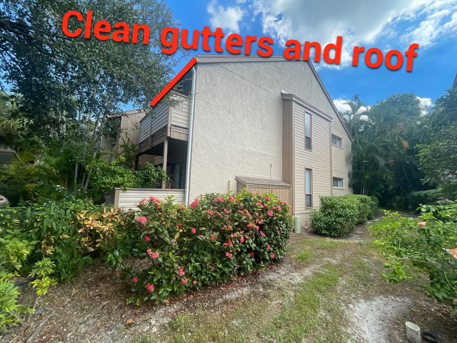 Clean Gutters and Roof in Sarasota FL by Gutter Professors