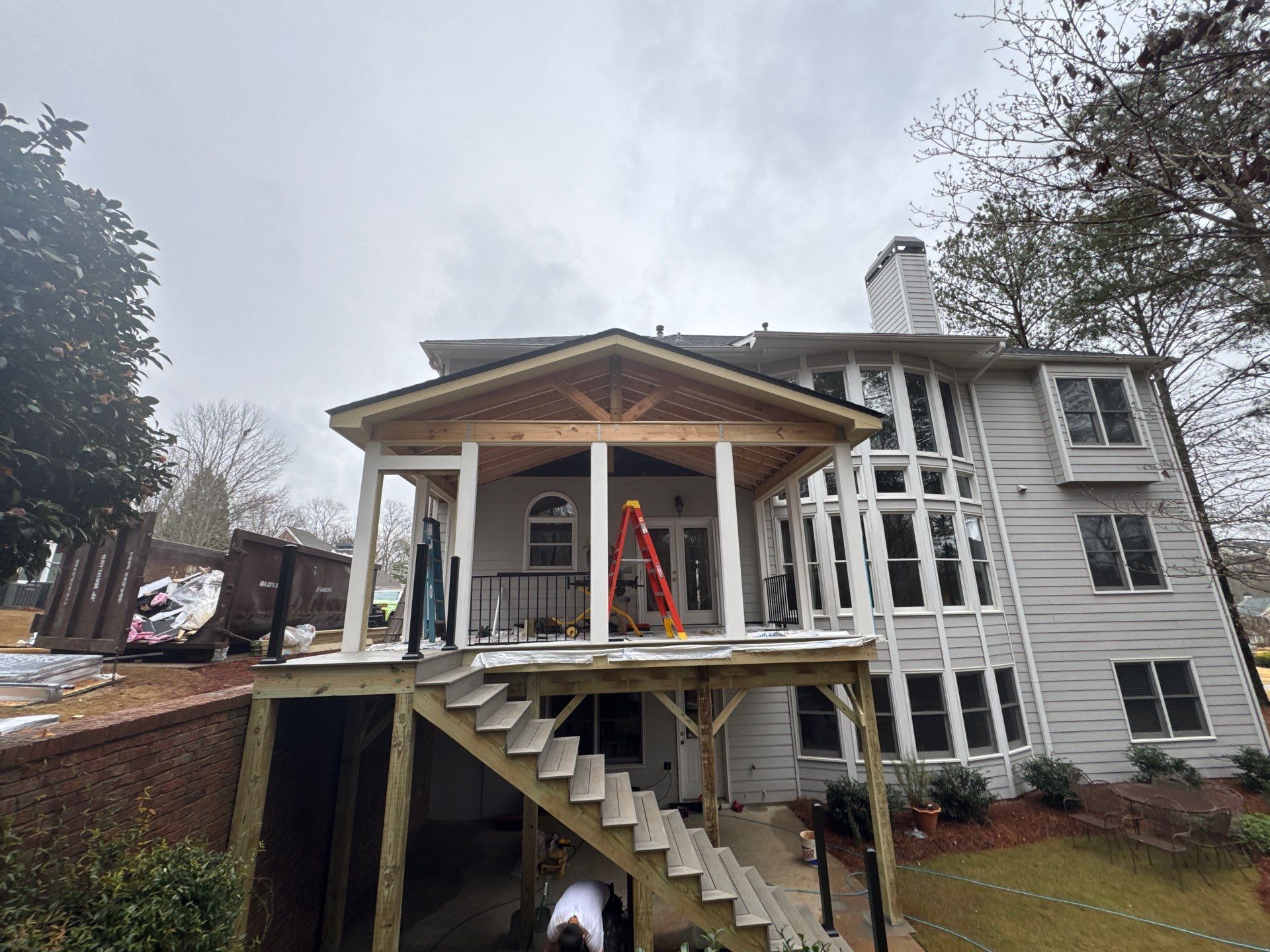 Screen Porch Construction  by Swift Home Renovations 