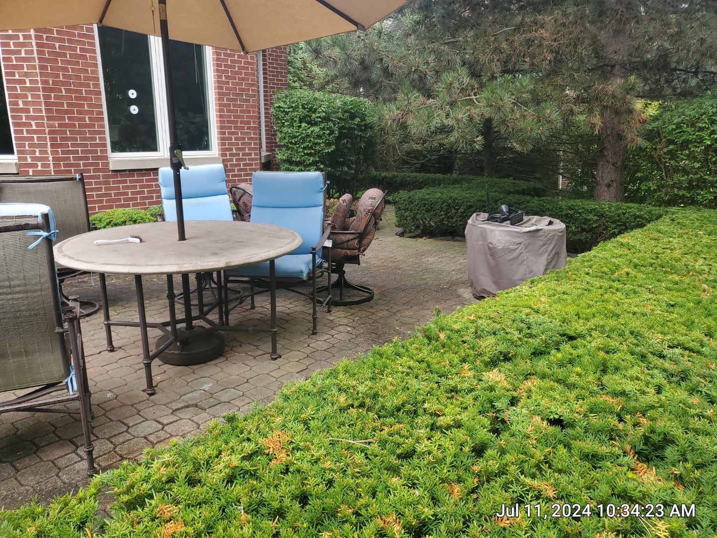 Brick paver repair, clean and seal by Northern Power Washing LLC.