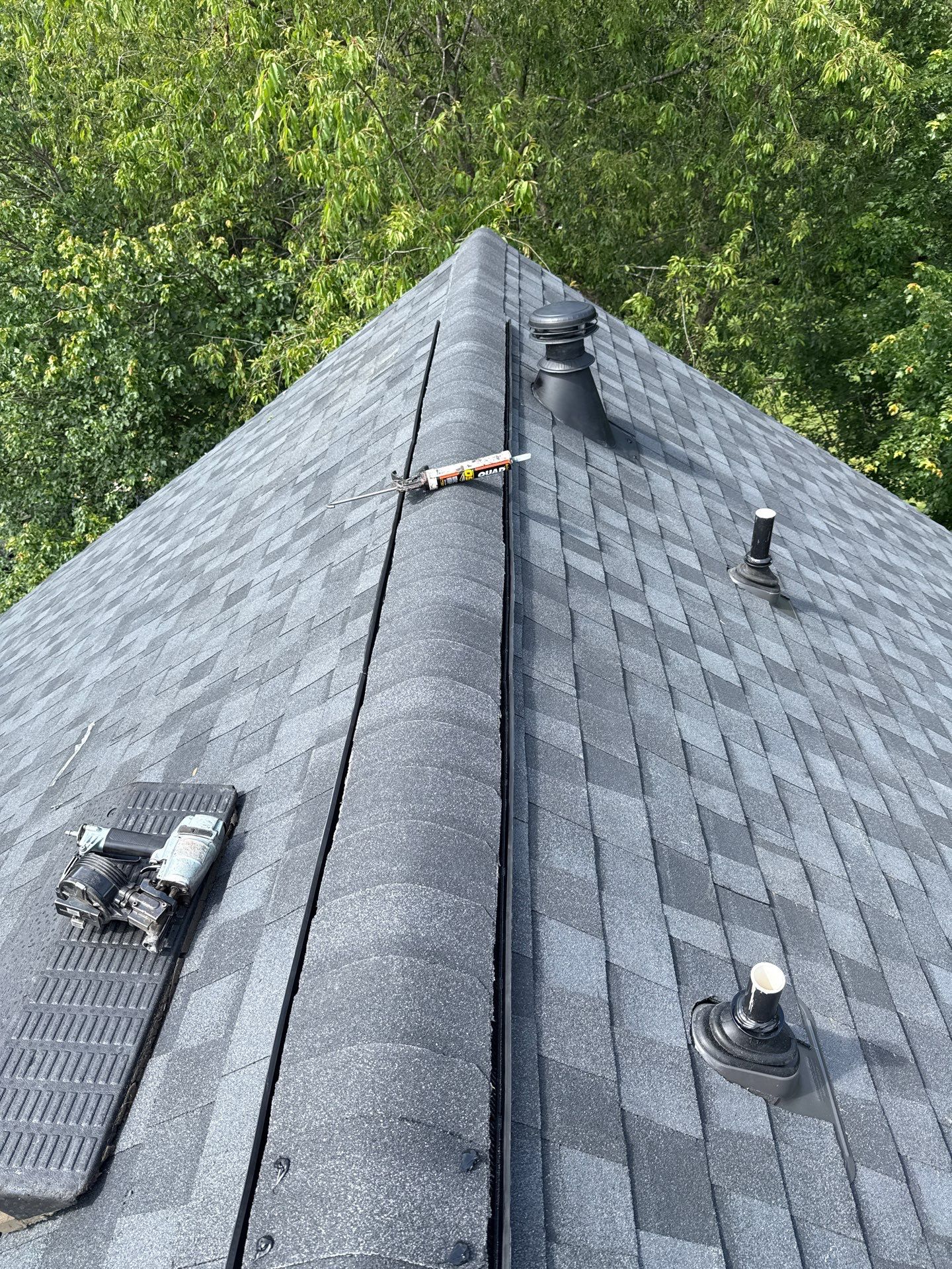 Reston Roof Replacement with CertainTeed Landmark PRO in Max Def Moire Black by RM Banning, Inc.