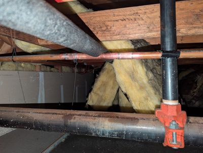 Water Line Repair in Ceiling