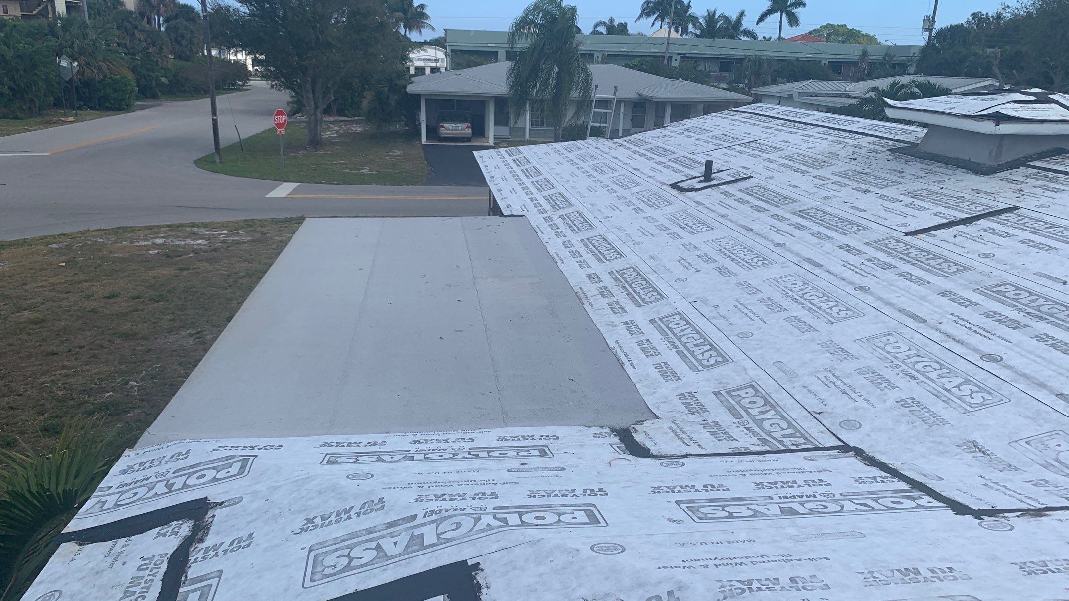 Residential Roofing Installation using 1" Nail strip metal roof by BLUES BROTHERS ROOFING