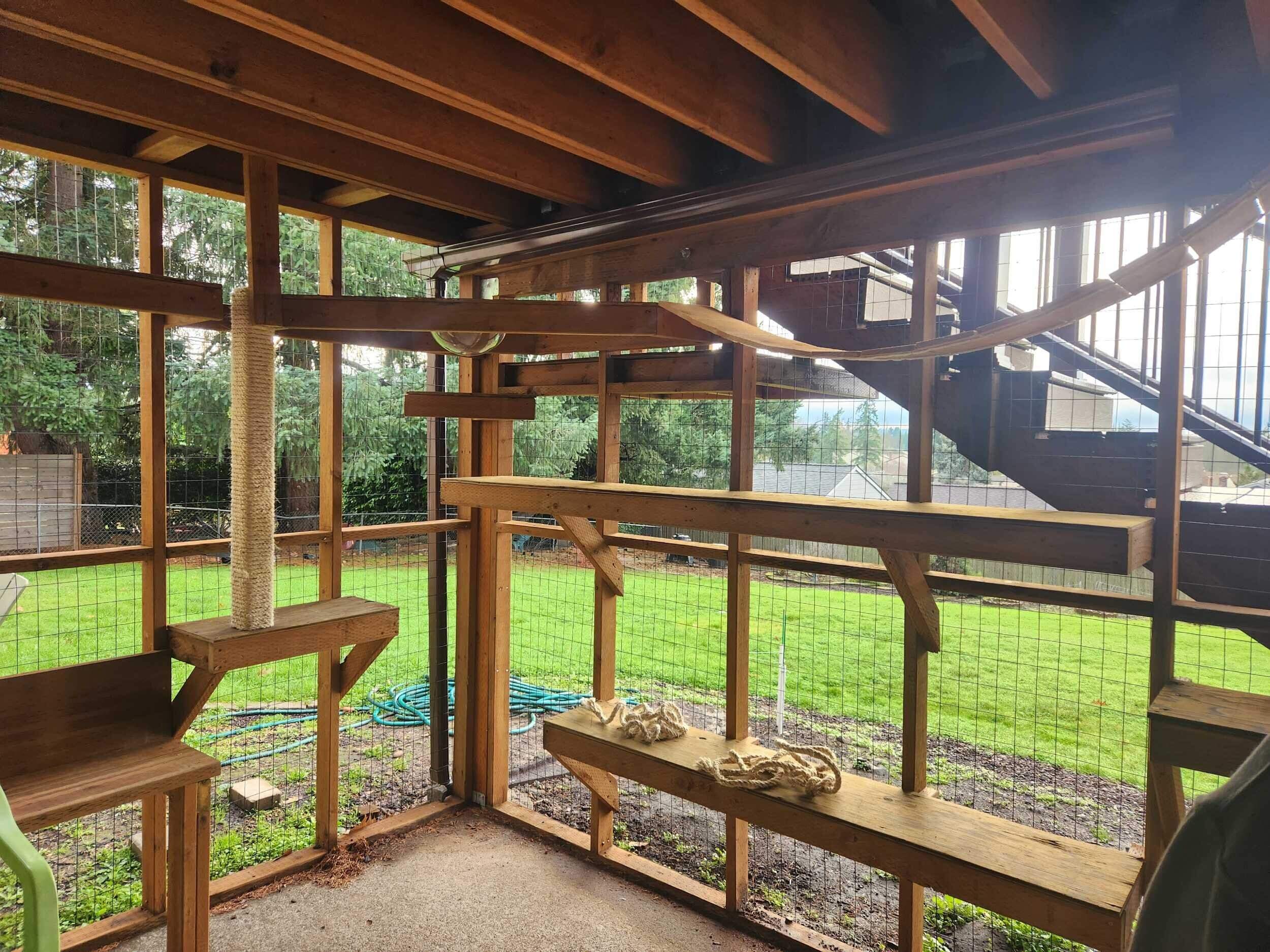 Tigard Exterior Renovation Featuring Composite Deck and Custom Catio by American Made Construction