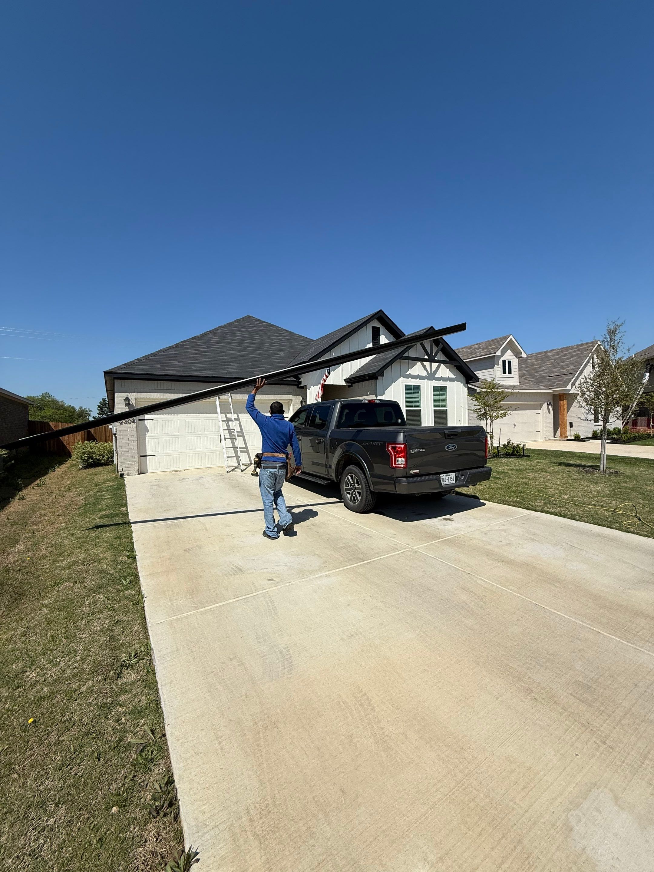 Senox Black Gutters by First Out Roofing 