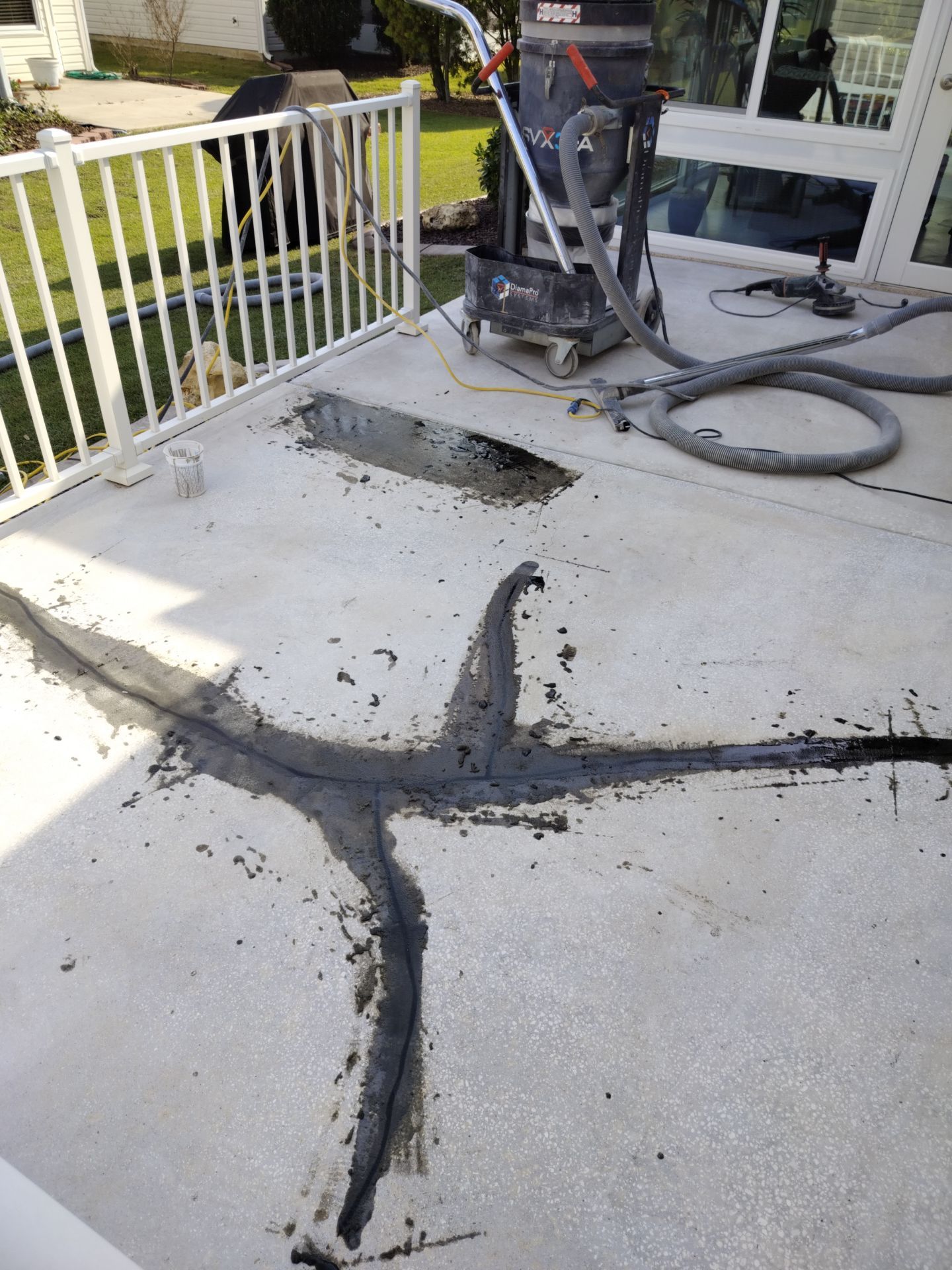 Patio with Claystone  by Innovative Concrete Coatings 
