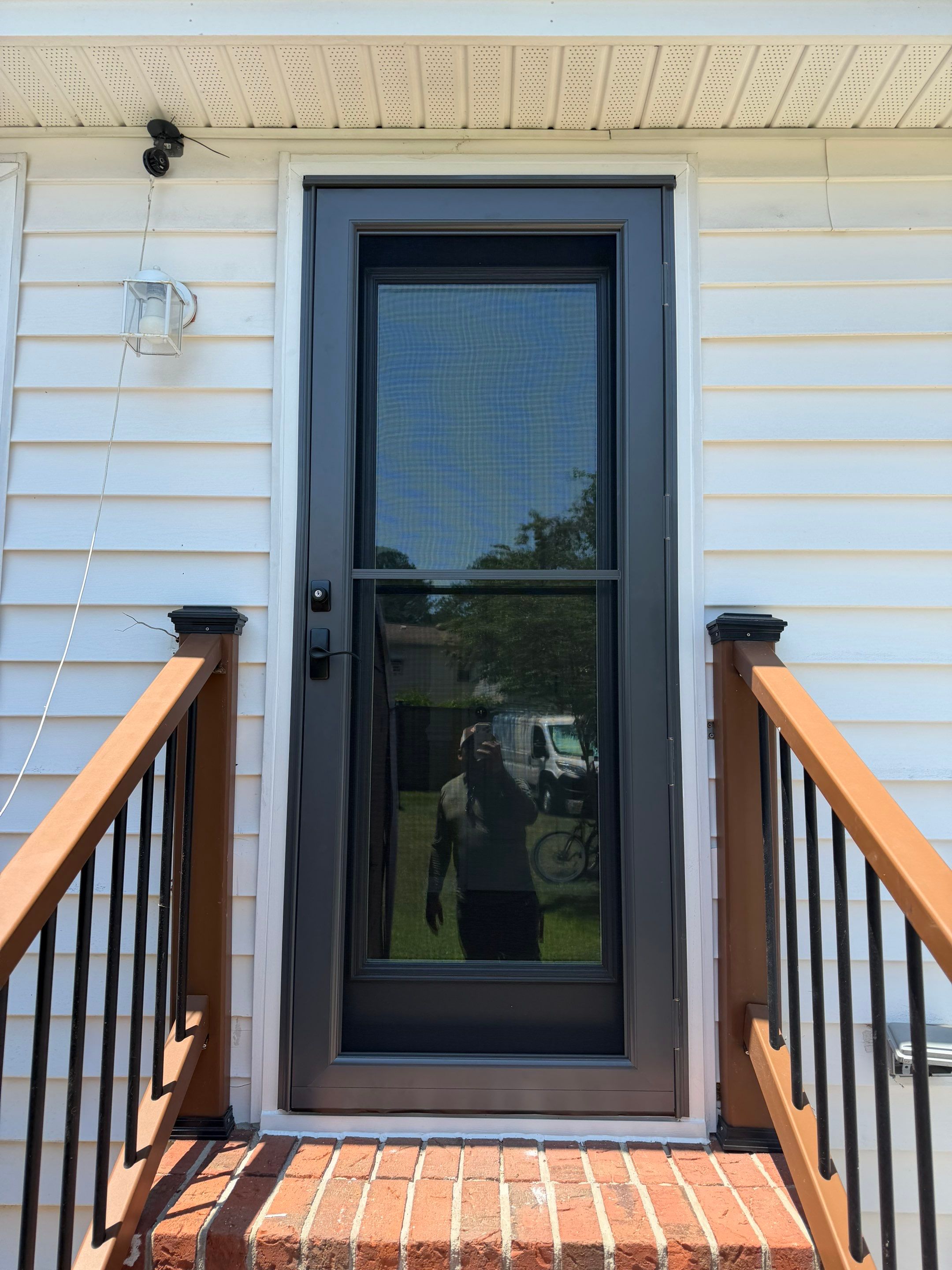 Custom Entry Door and Storm Door Installation in Nashville, NC by The Remodeling Company