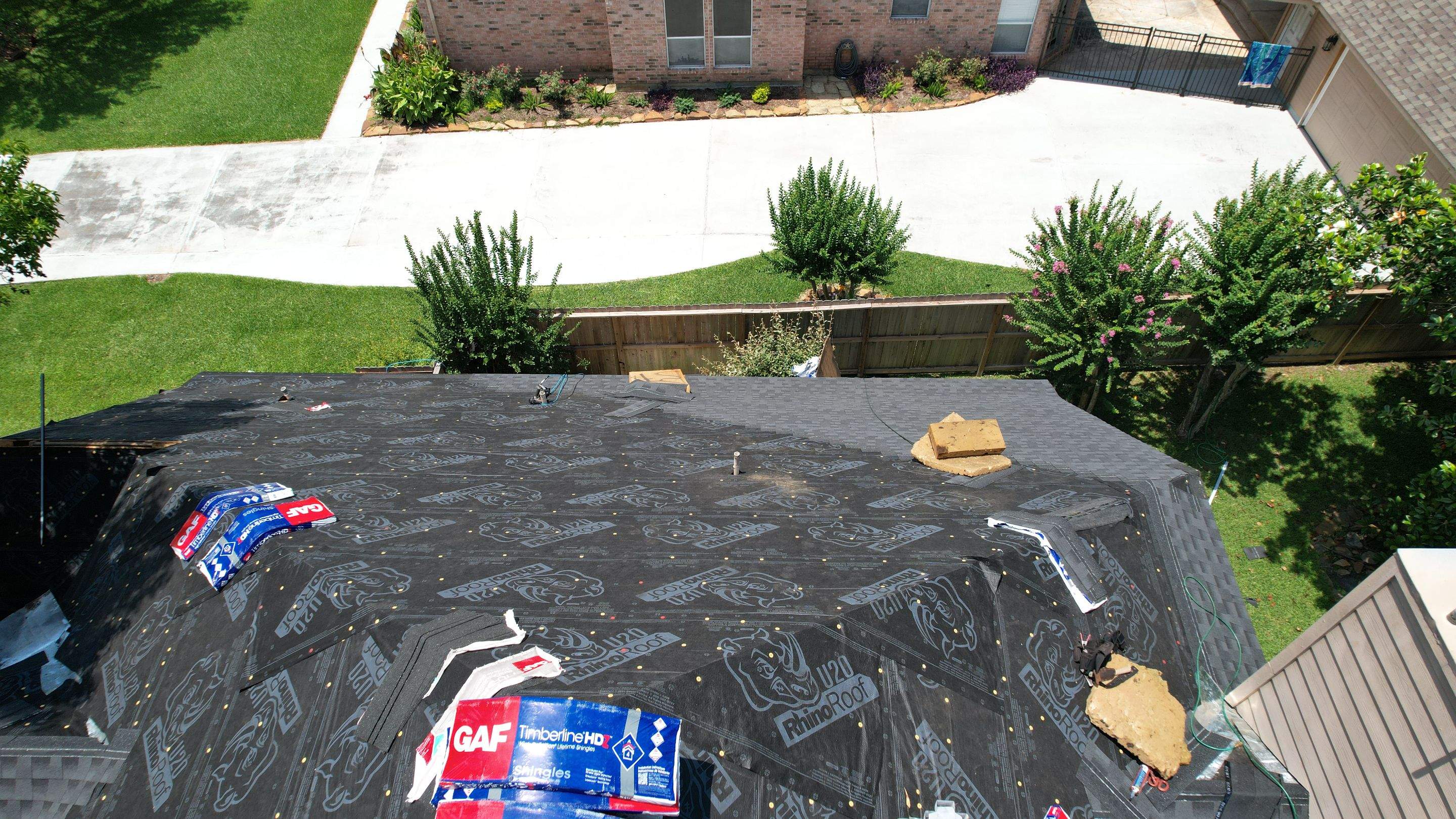 Deep Slate-Blue Shingle Roof Replacement — Conroe, TX by PL Roofing & SB Roofing, LLC.