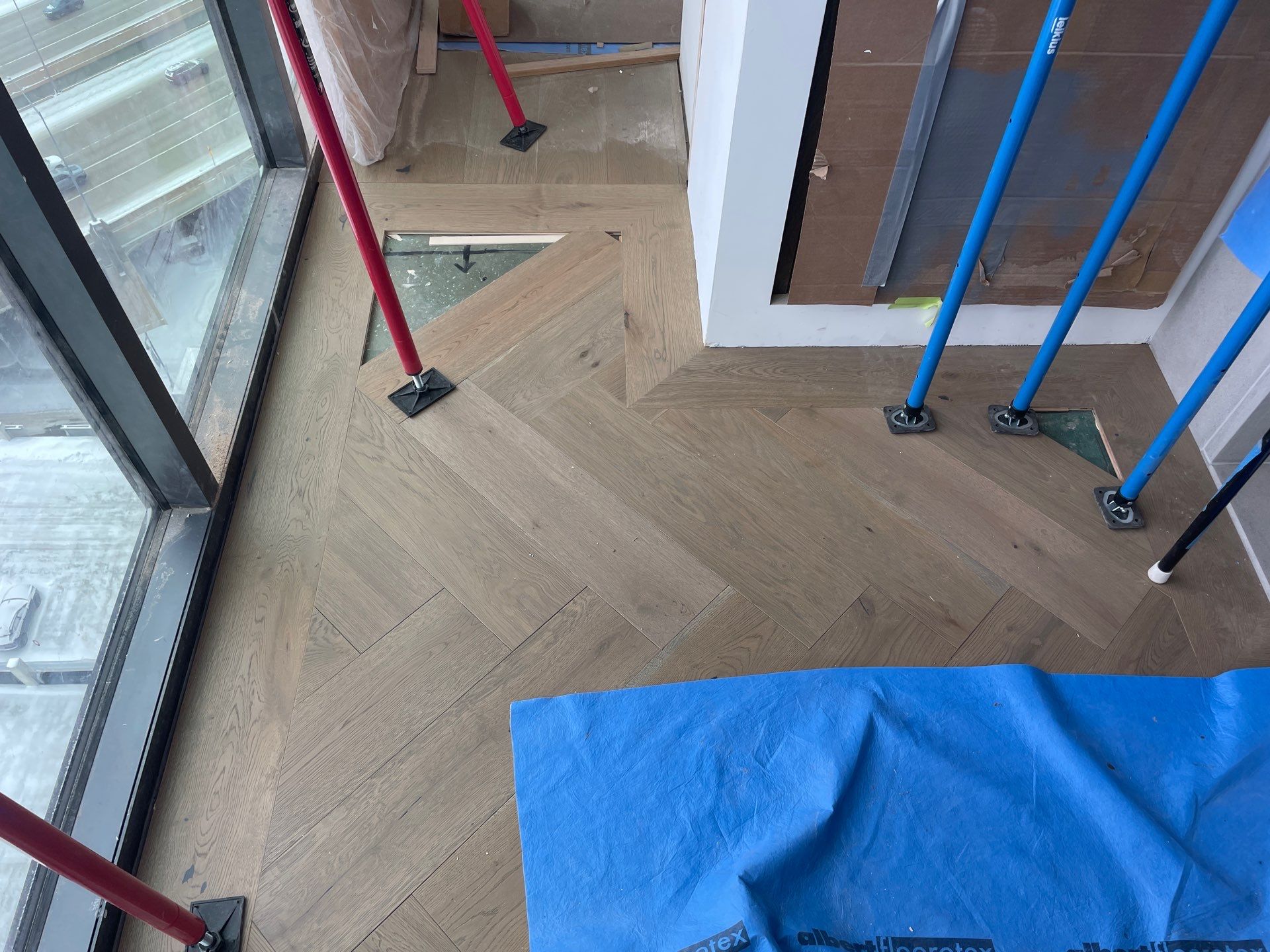 Herringbone Feature! by RTBaldwin Hardwood Floors