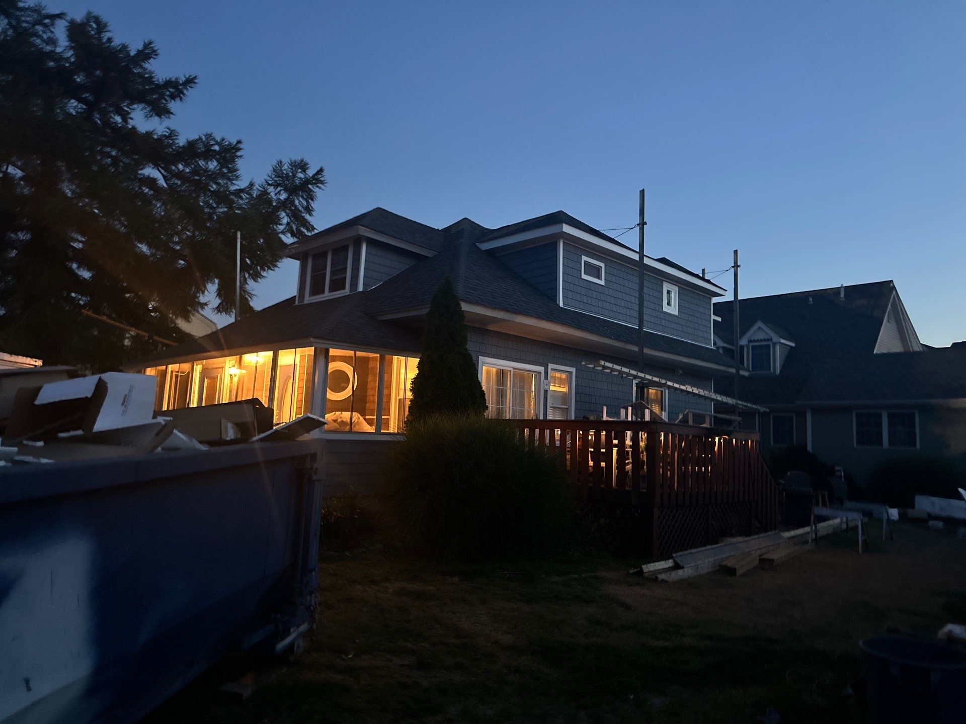 Residential Roofing Installation using Owens Corning TruDefinition Duration - Estate Gray & Flagstone Cedar Impressions by A Plus Exterior