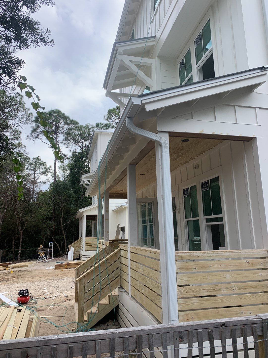 Seamless Aluminum Gutter Installation using 6 Inch Seamless Gutters in Santa Rosa Beach, FL by Gutter Professors
