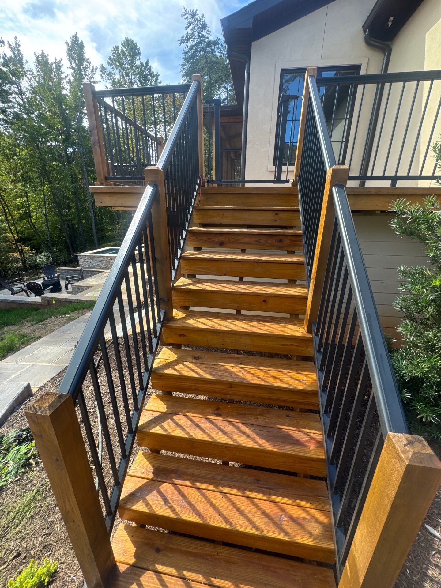 Weathered Deck using Wood Sealant and Wood Stain by DuraSeal
