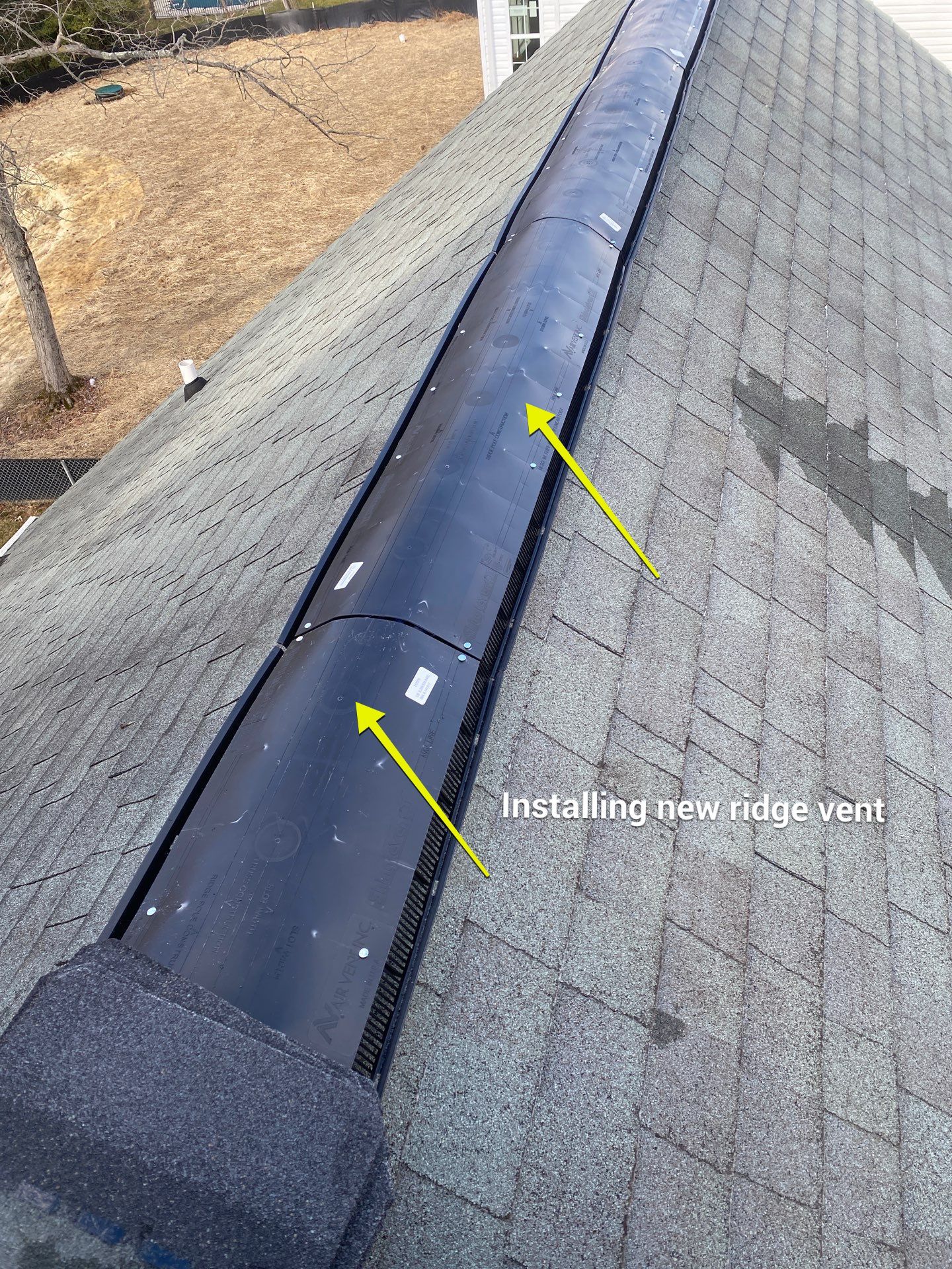 Remove the damage metal ridge vents by Alpha Design Services