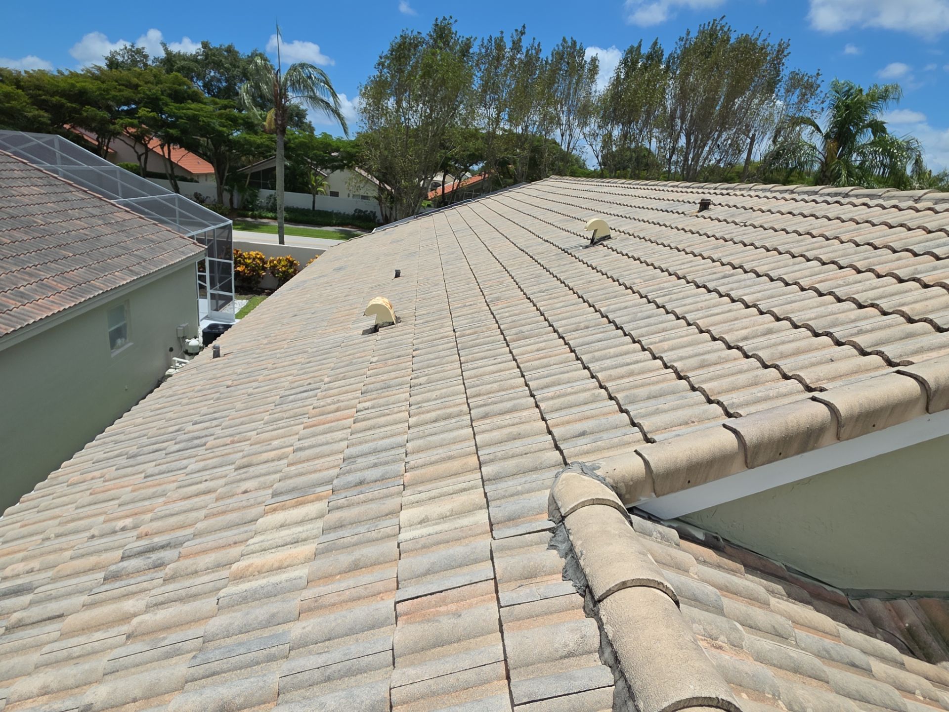 Tile Roof Replacement and Sheathing Repair in Boynton Beach by Aastro Roofing