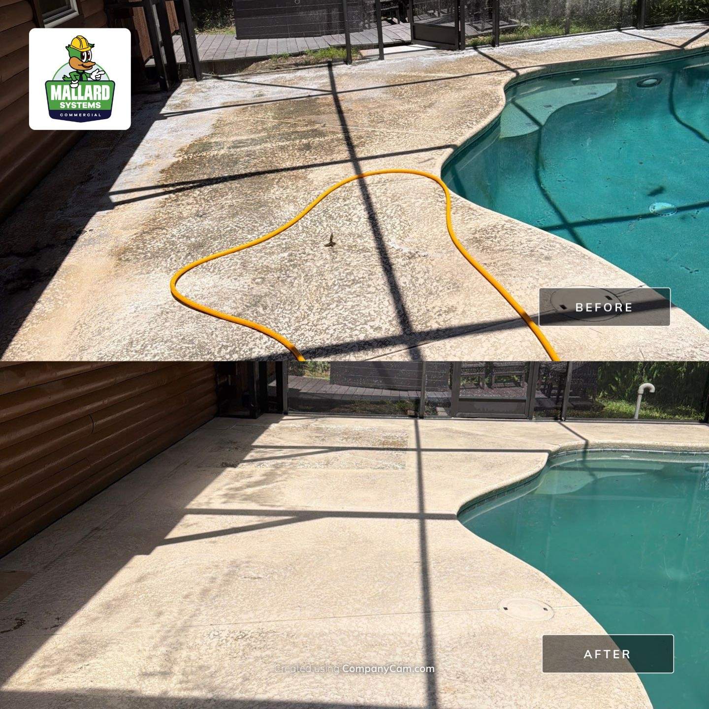 Screen Enclosure and Pool Deck Cleaning in Orlando by Mallard Systems