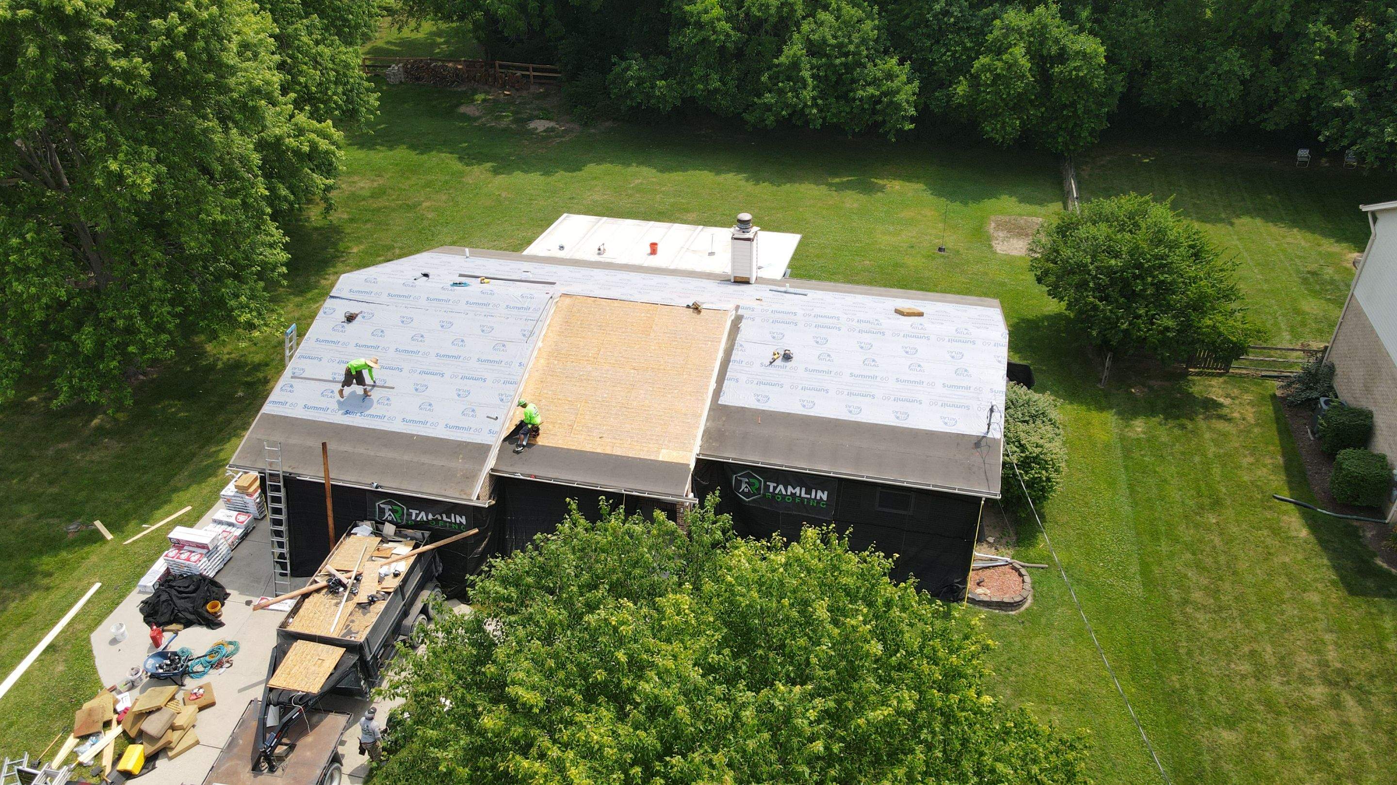 Atlas Weathered Shadow Roof Replacement by Tamlin Roofing