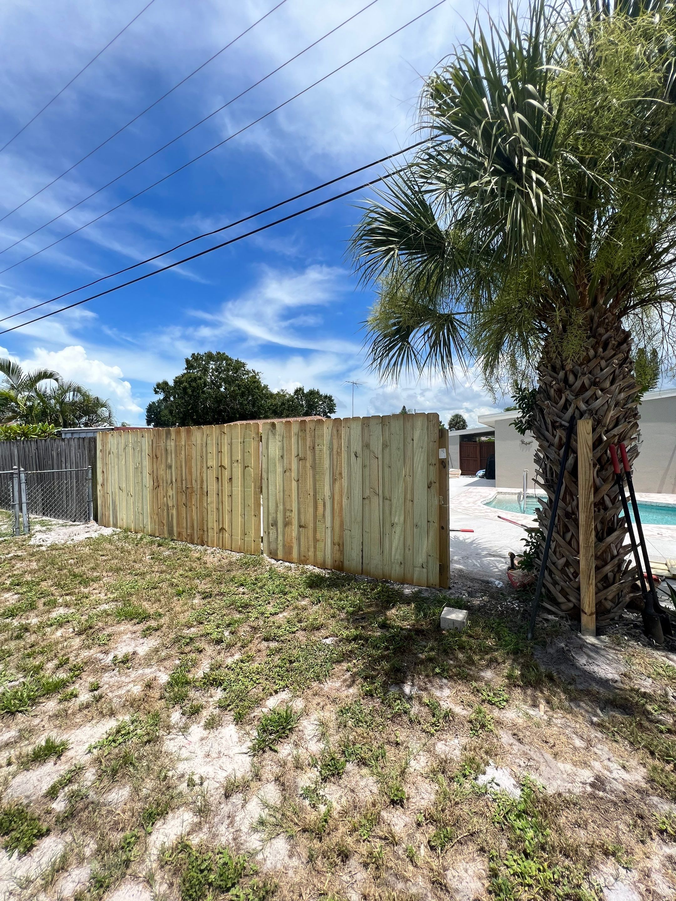 Bradenton, FL Wood Fence Installation using Board on Board Wood Fence by Asap fence and gates, LLC