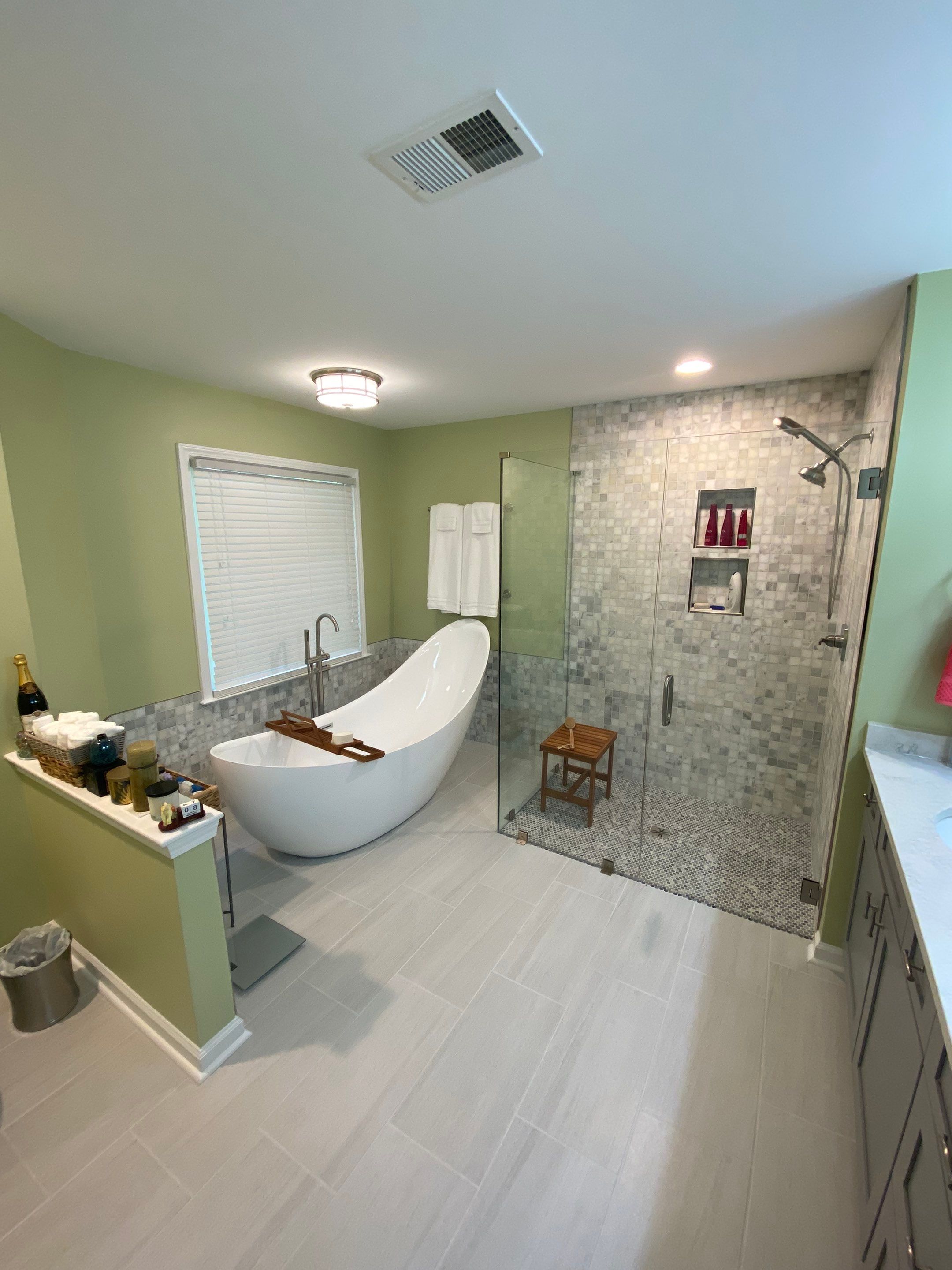 Master Bathroom Remodel with Freestanding Tub and Walk-In Shower in Kennesaw by Swift Home Renovations