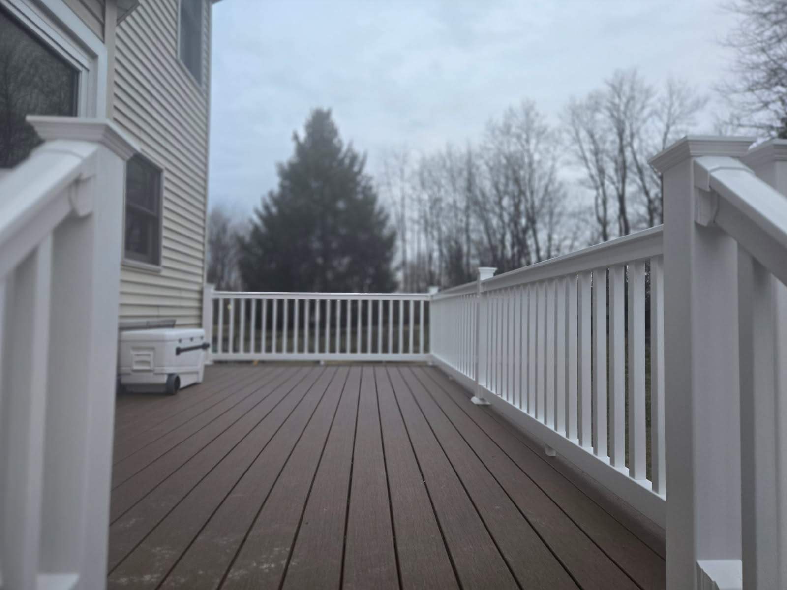 Patio door replacement and deck upgrade by Esh Builders