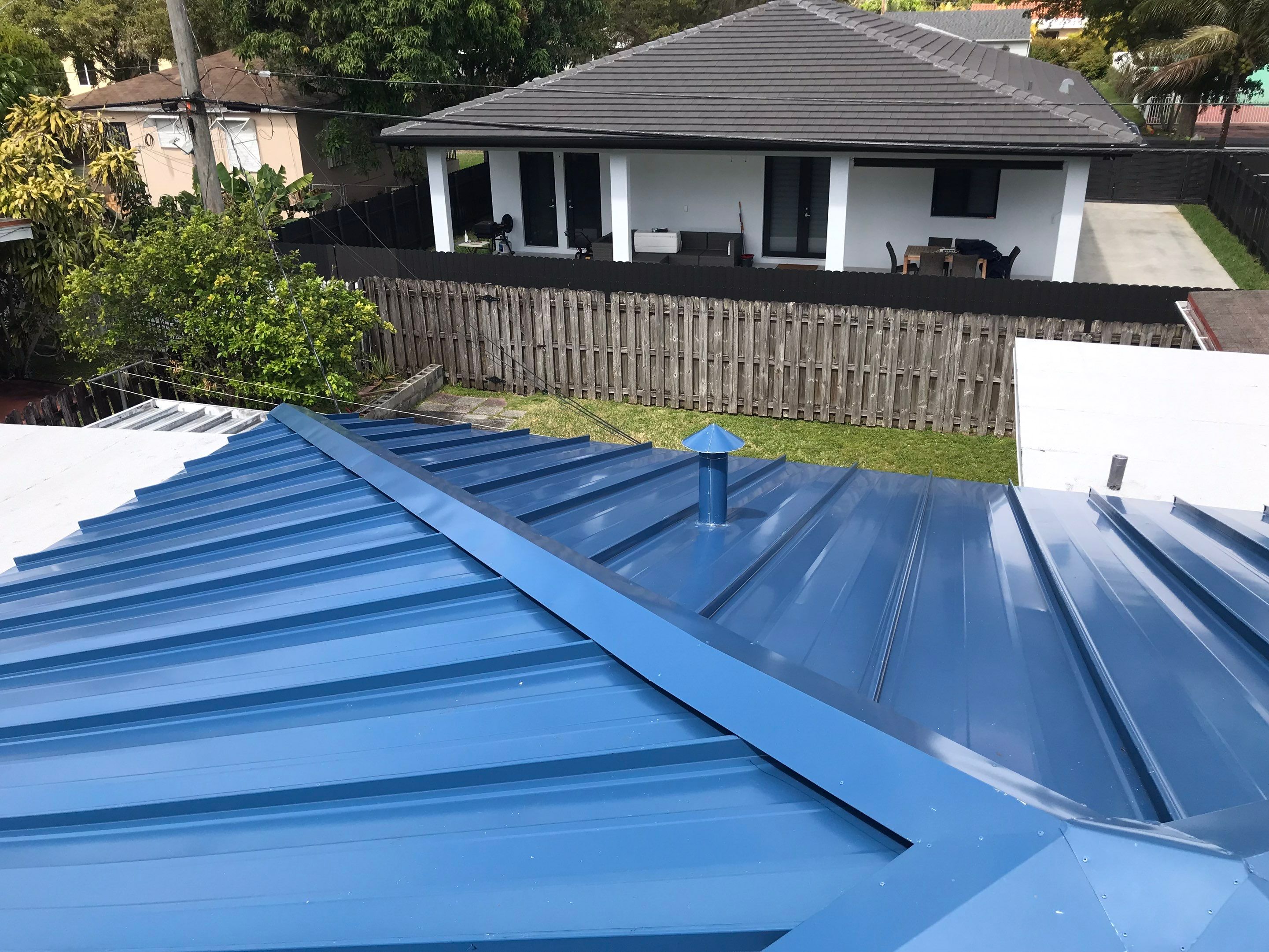Metal Roof - Galvalume Regal Blue by Istueta Roofing