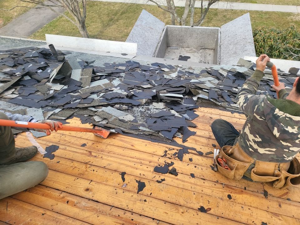 Residential Roofing Installation using Owens Corning TruDefinition Onyx Black by A Plus Exterior