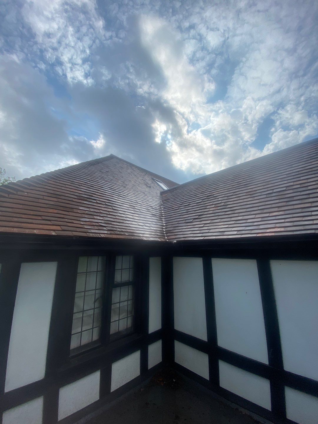 Roof Cleanin and tile repacement using Honda 15lpm Low Pressure Washing Machine by Ges Exterior Cleaning ltd