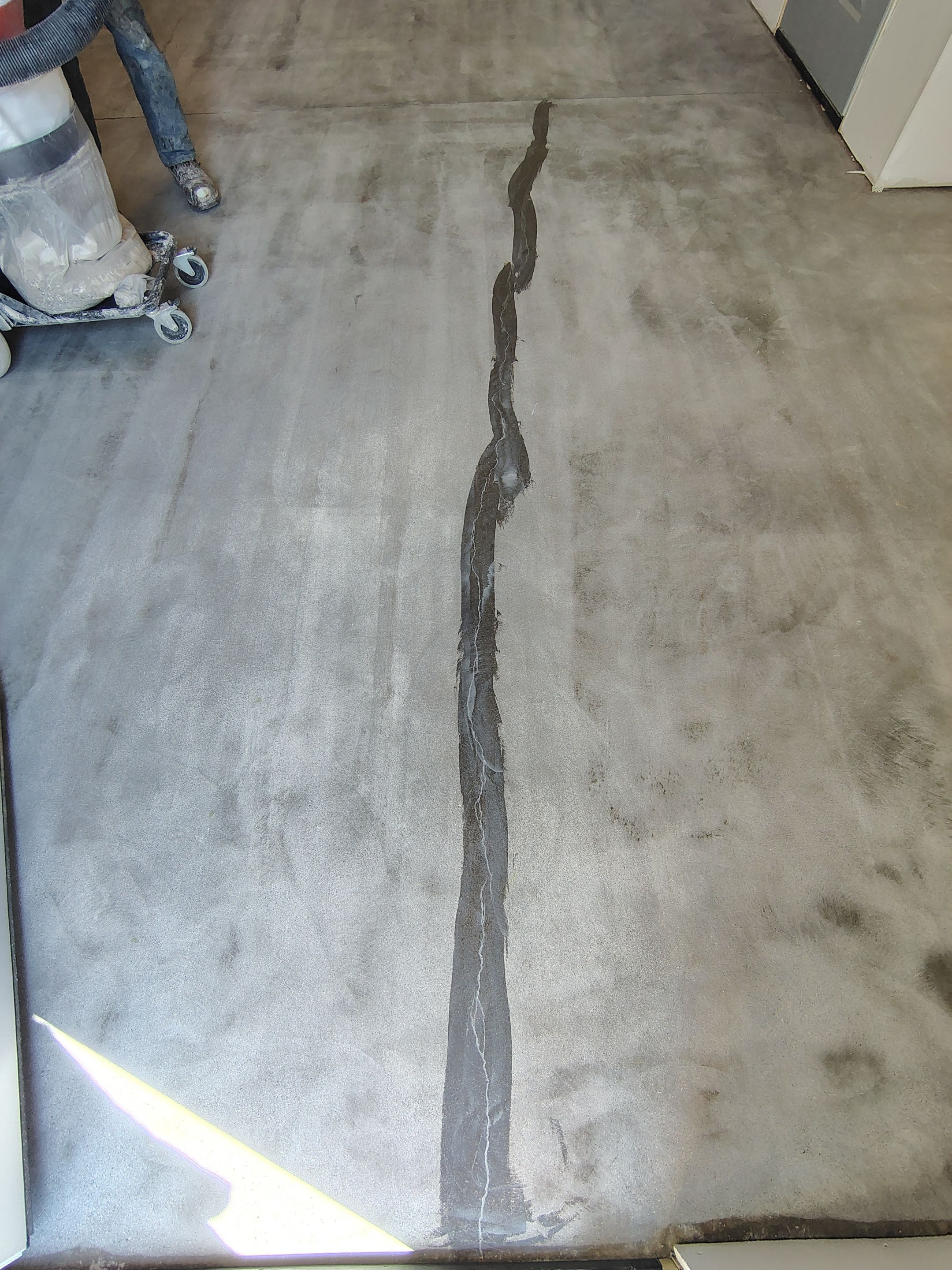 Decorative Chip Concrete Coating Installation in Luverne by Select Painting, Coatings & Garage Cabinets