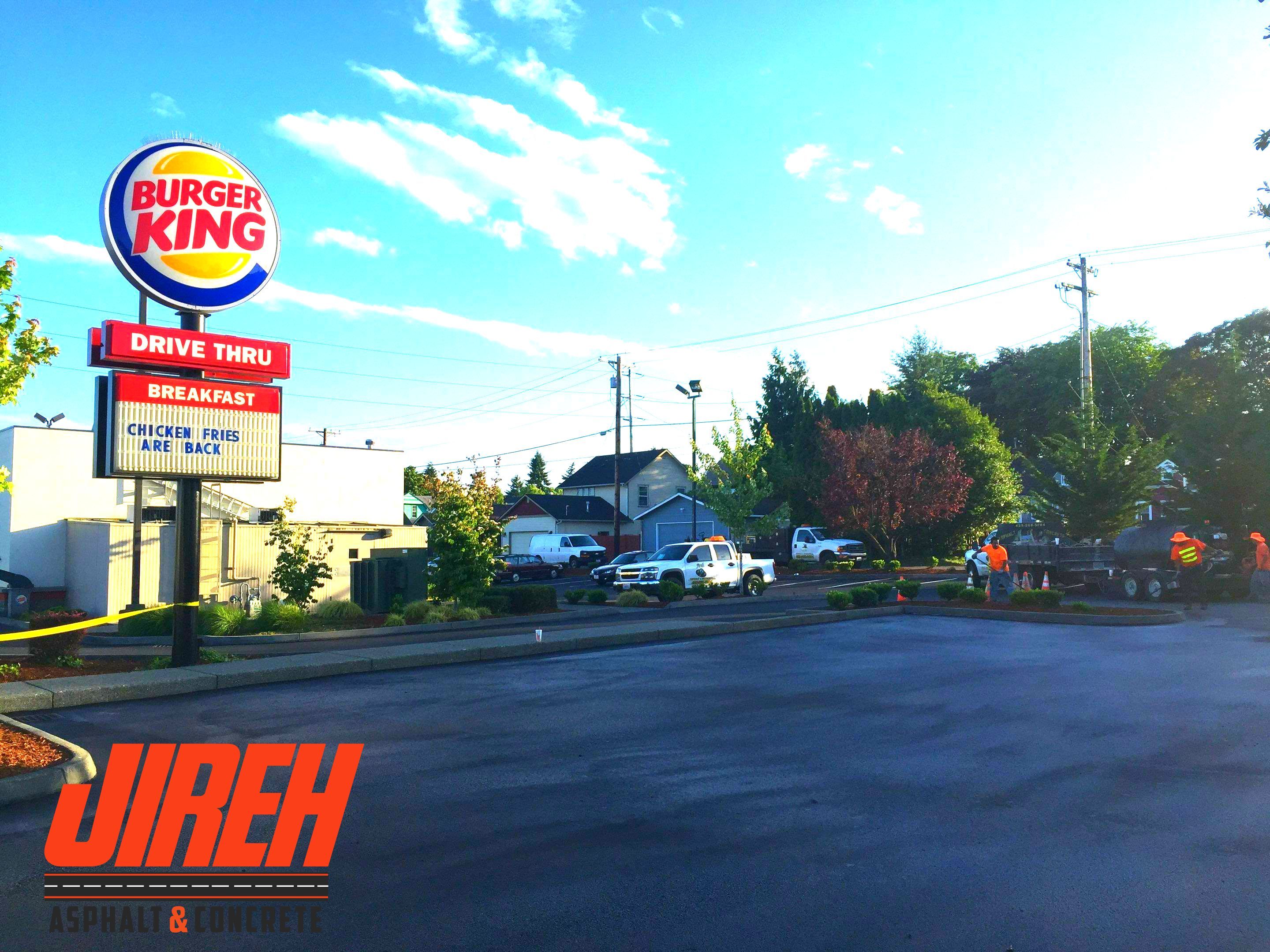 Burger King Everett  by Jireh Asphalt & Concrete Inc 