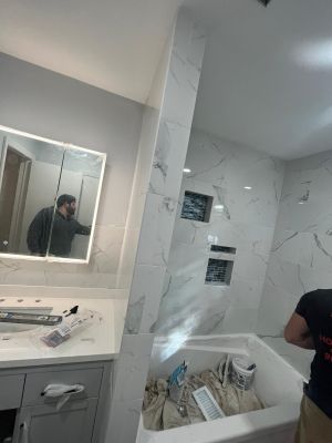 Bathroom Remodel using Tile