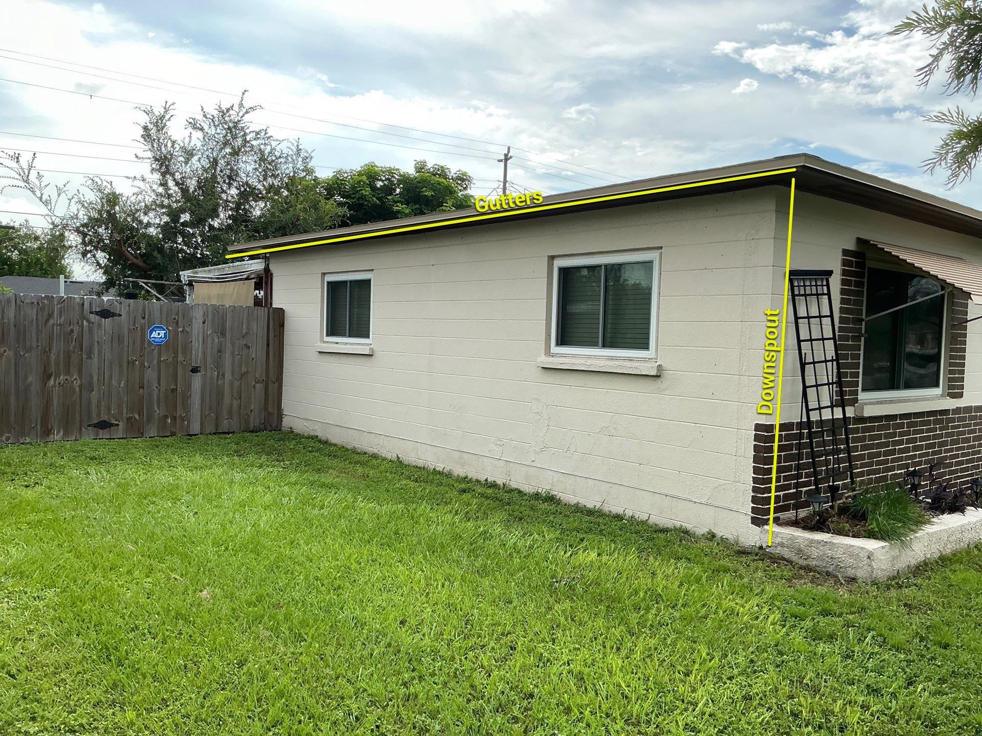 Musket Brown Seamless Gutters using Musket Brown Seamless Gutters in Bradenton FL by Gutter Professors
