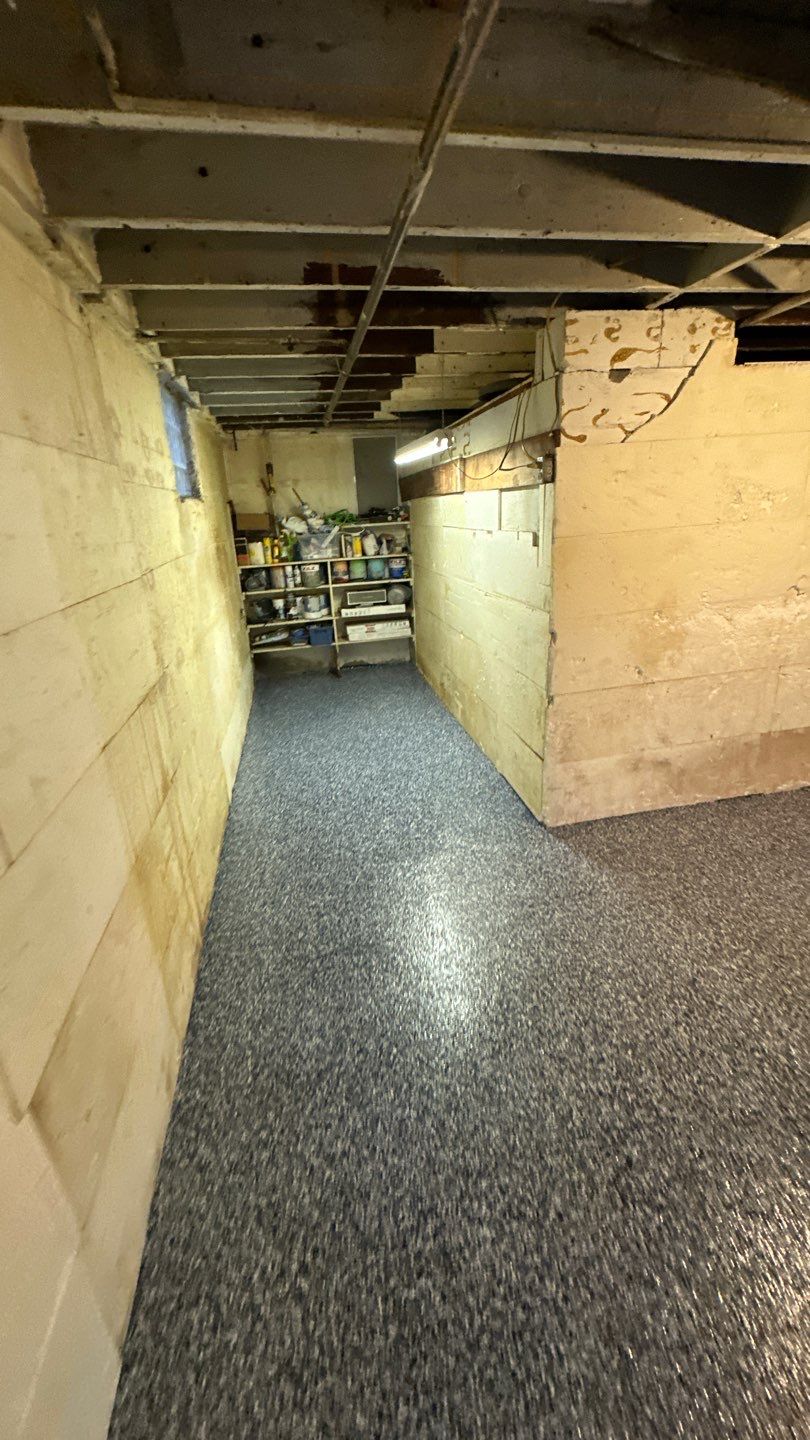 Gravel Basement Project in Leechburg by Floors in a Day, Inc