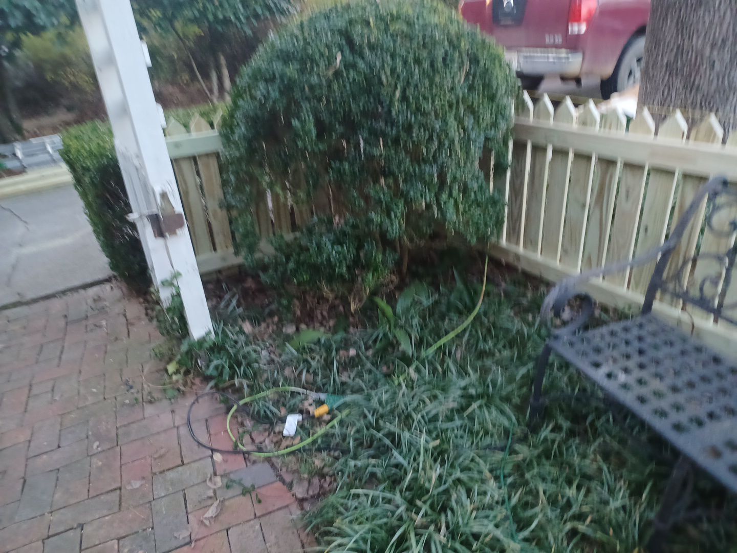 Montcrest - Fence by Pillar and Pine