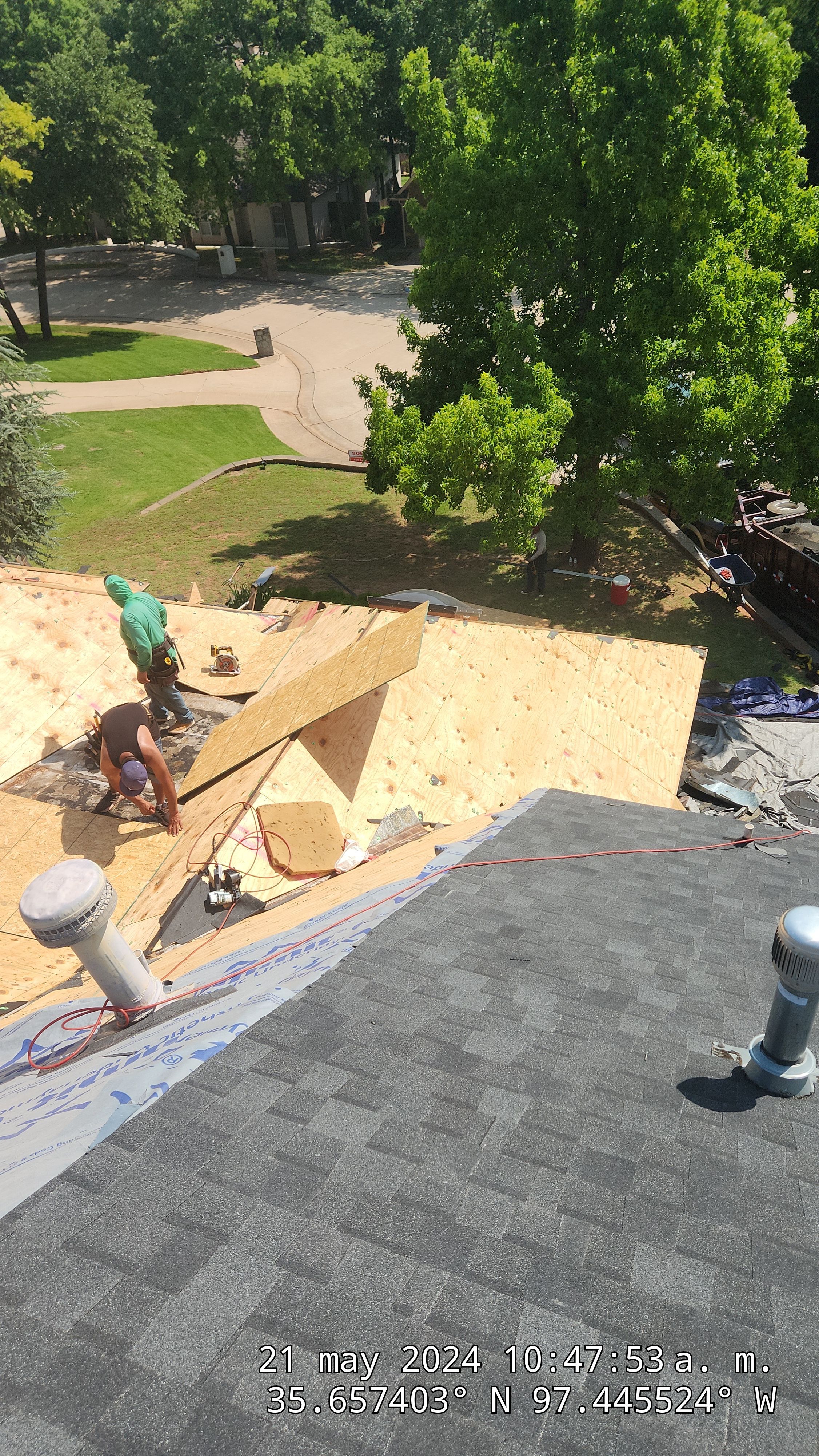 Residential Roofing Installation using Atlas by Castillo Roofing