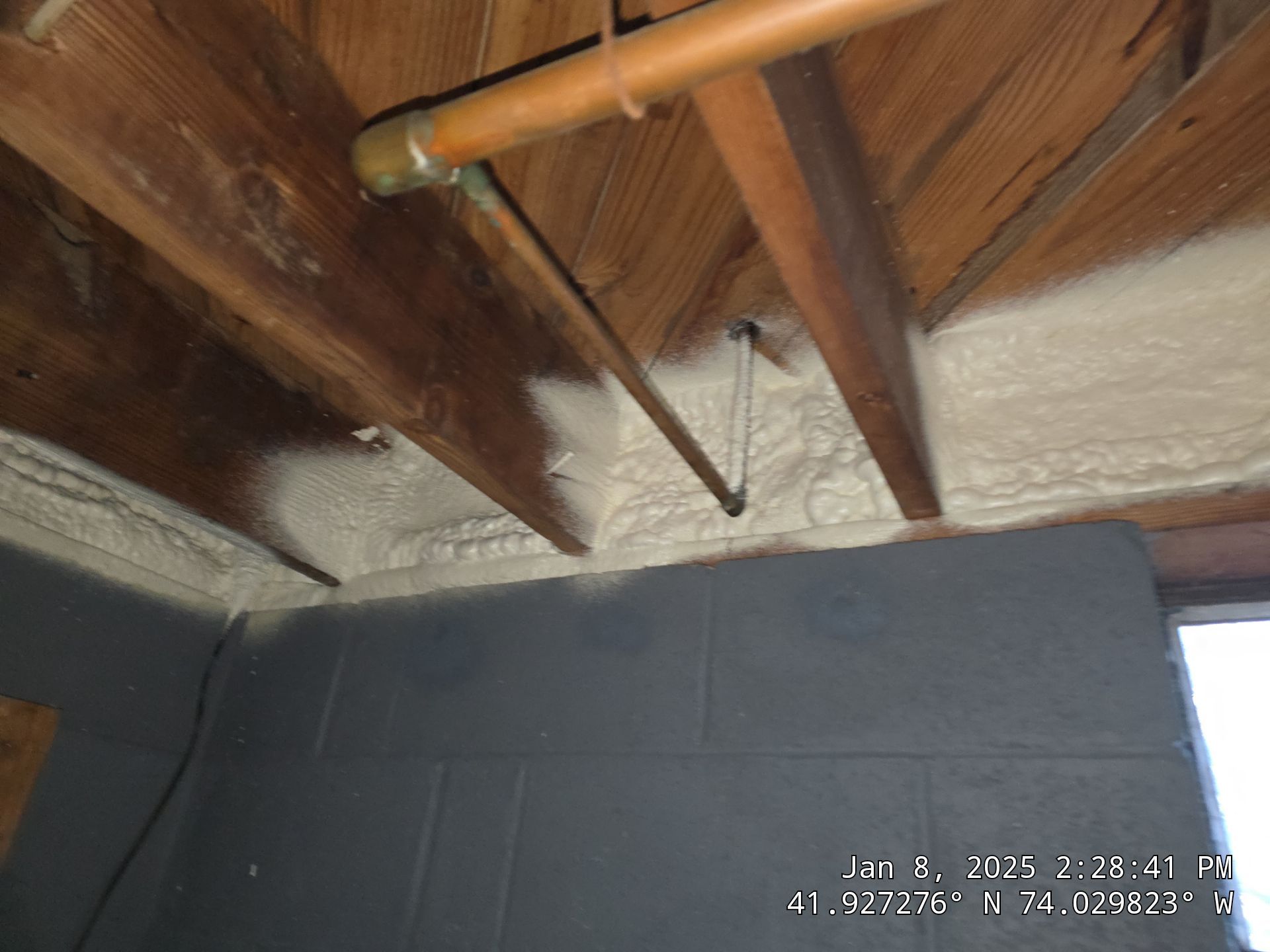 Attic Insulation using Closed Cell Spray Foam by NYS Foam & Energy
