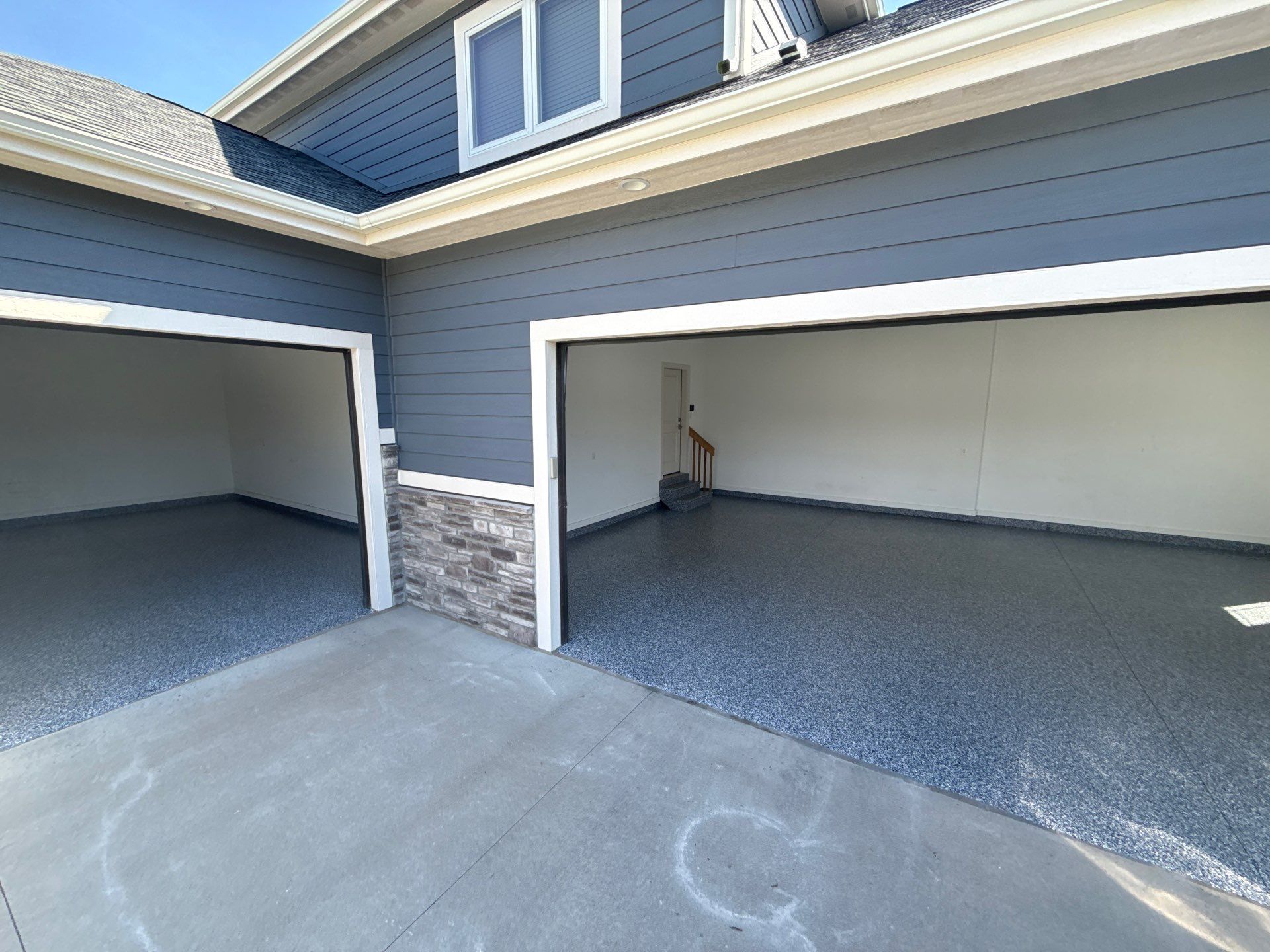 Grimes Garage Floor Coating by Revival Concrete Coatings