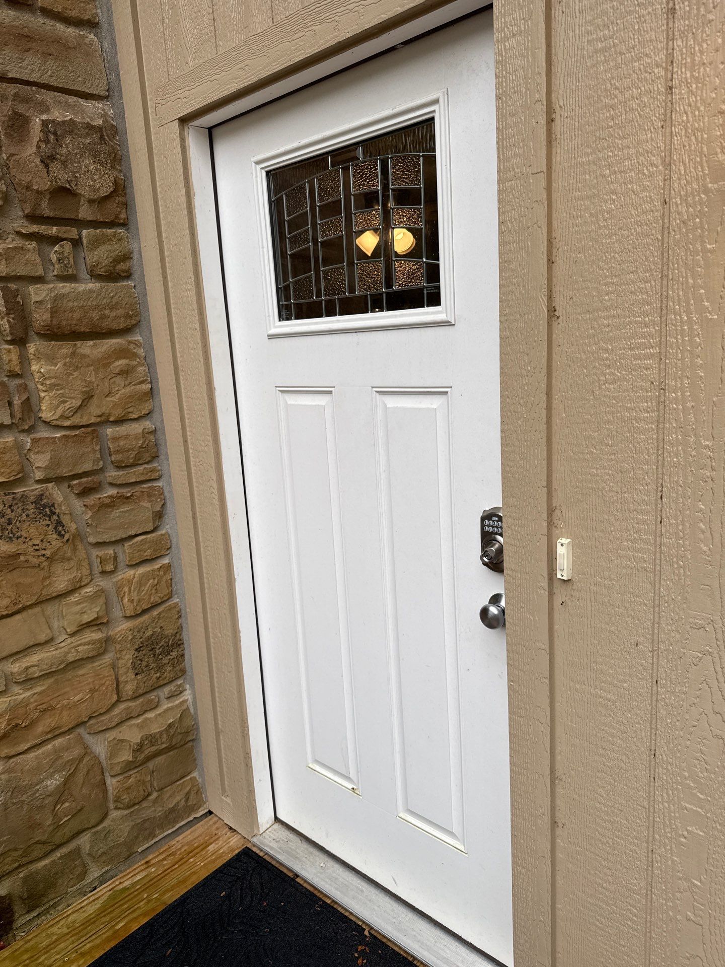 Entry Door and Window Installation for Nashville Stone Home by Merrifield Exteriors, LLC