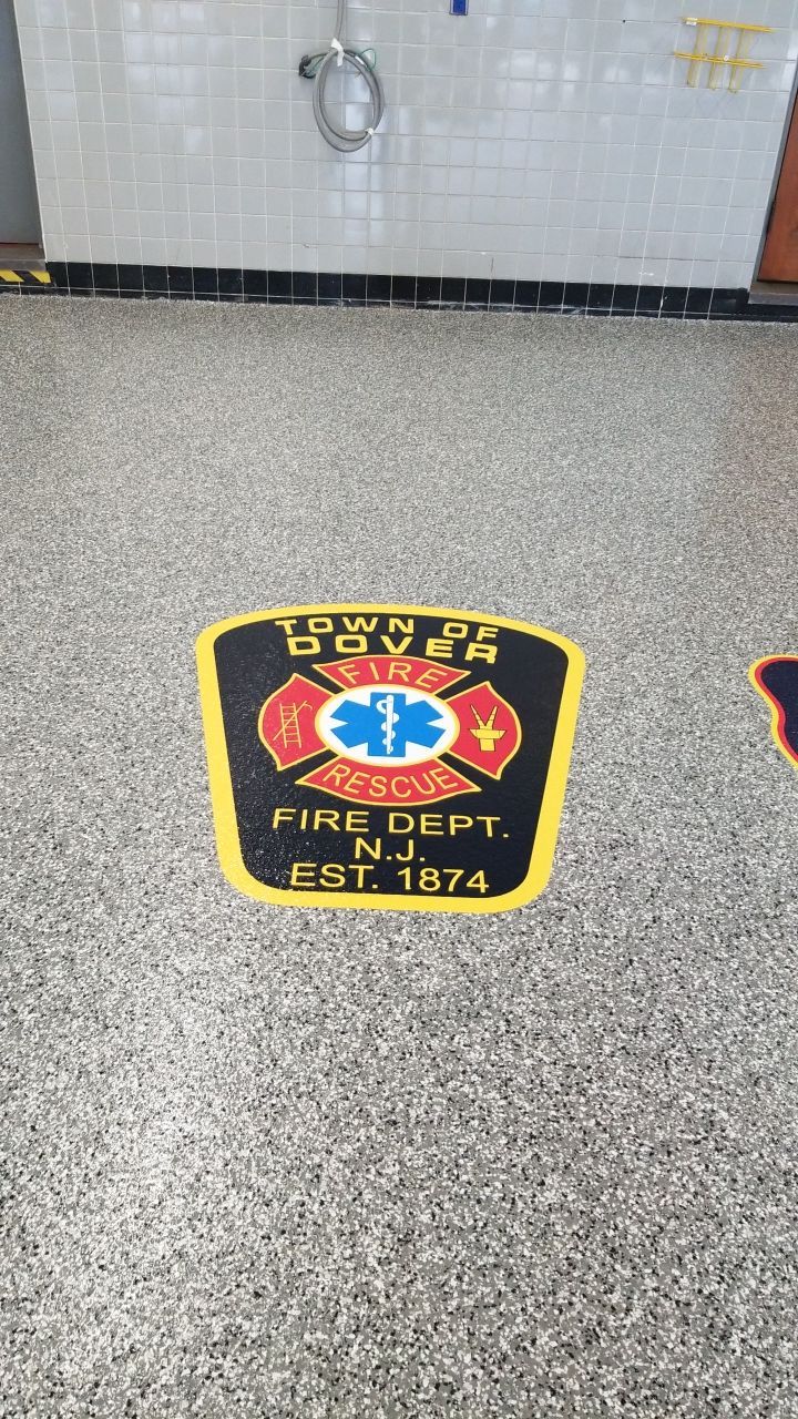 Dover Firehouse with their new Smoke Floor! by Spectrum Painting, LLC
