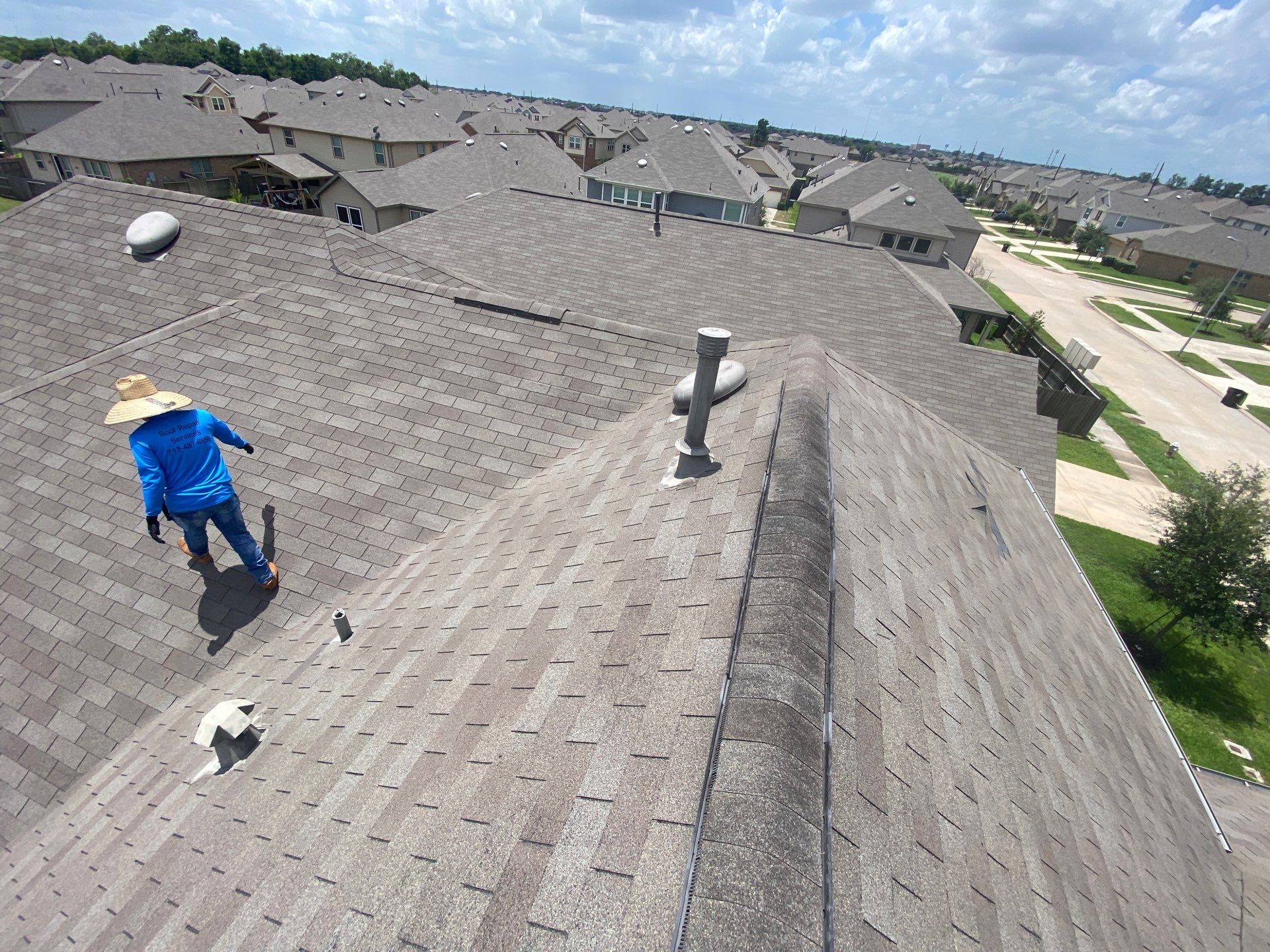 Residential Roofing Repair using Owen's Corning Duration (Lifetime) Shingles by Roof Repair Company