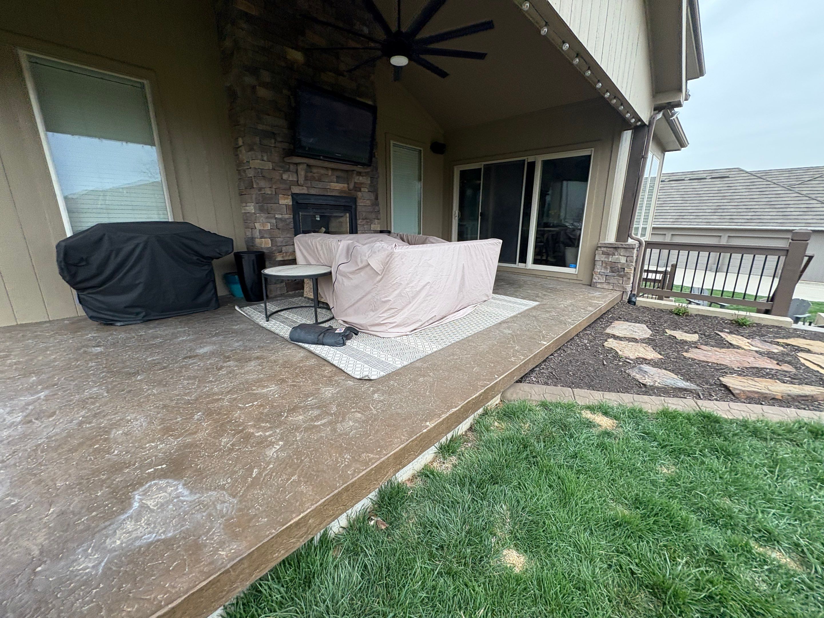 Stamped Concrete Resurface - Lee's Summit, MO by Big Red Decorative Concrete, LLC