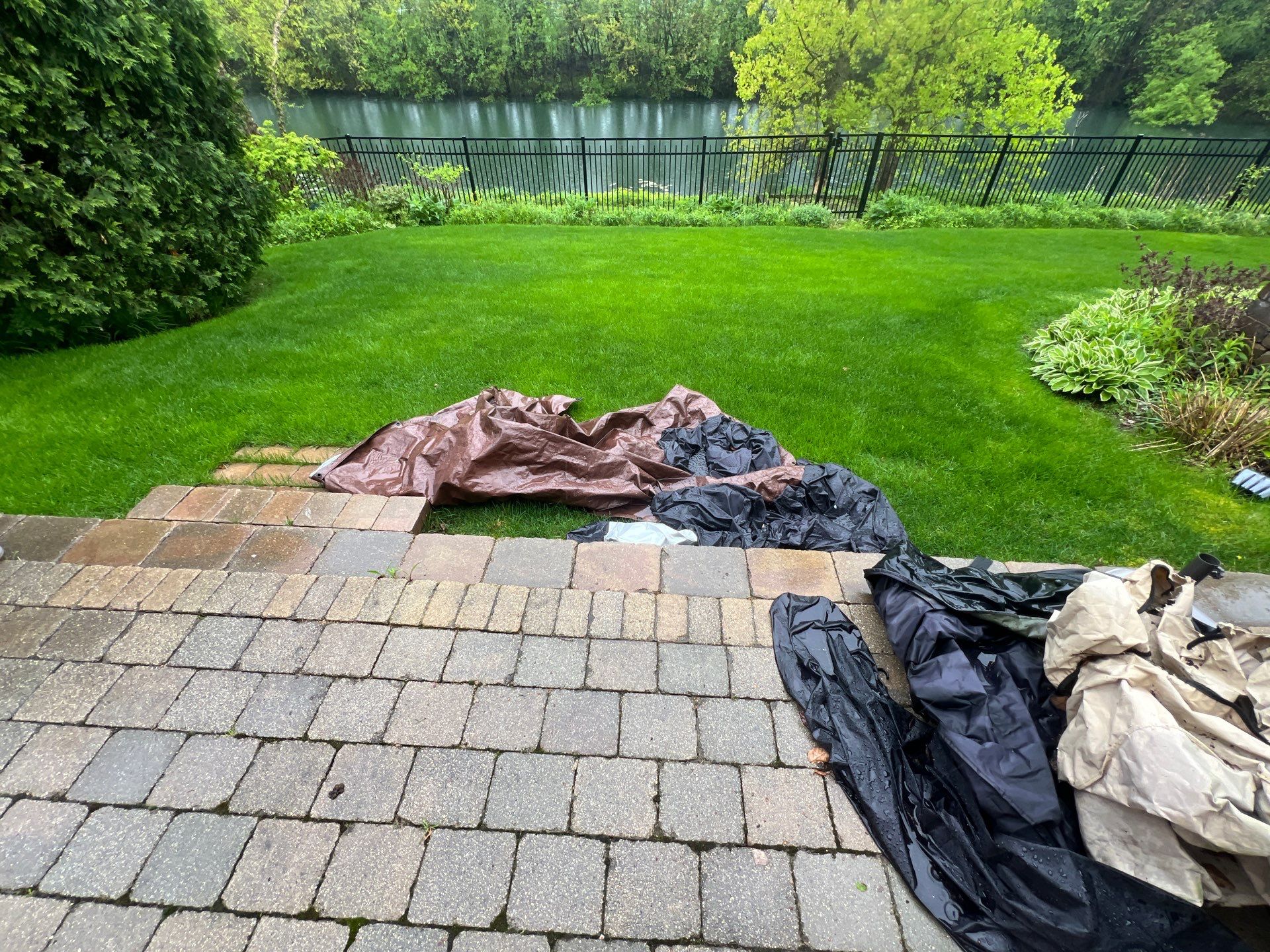 dryvit using Algaecide, soft wash soap by Northern Power Washing LLC.