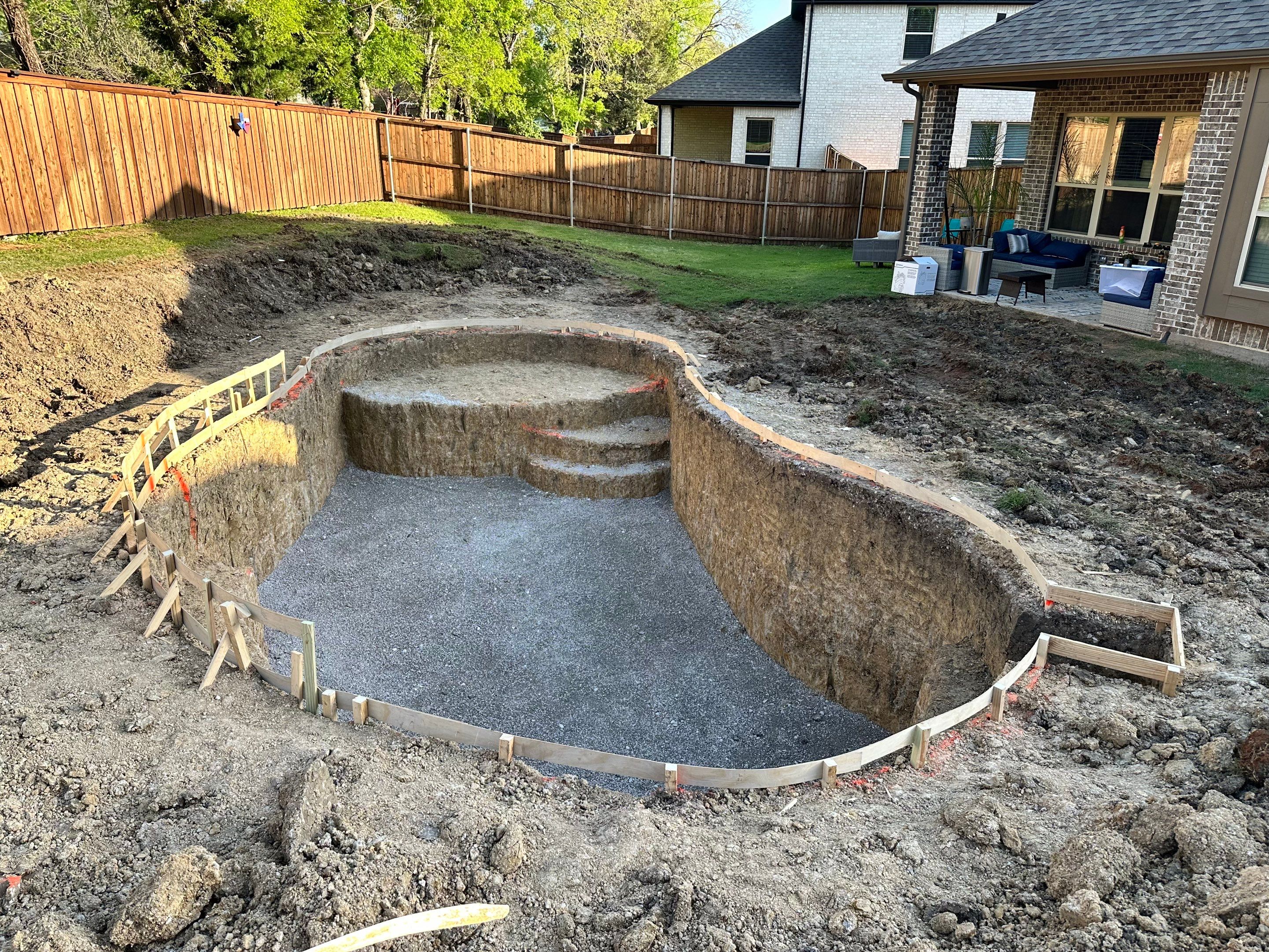 Rowlett Freeform Pool with Water Feature by Pinnacle Pools and Spas - DFW