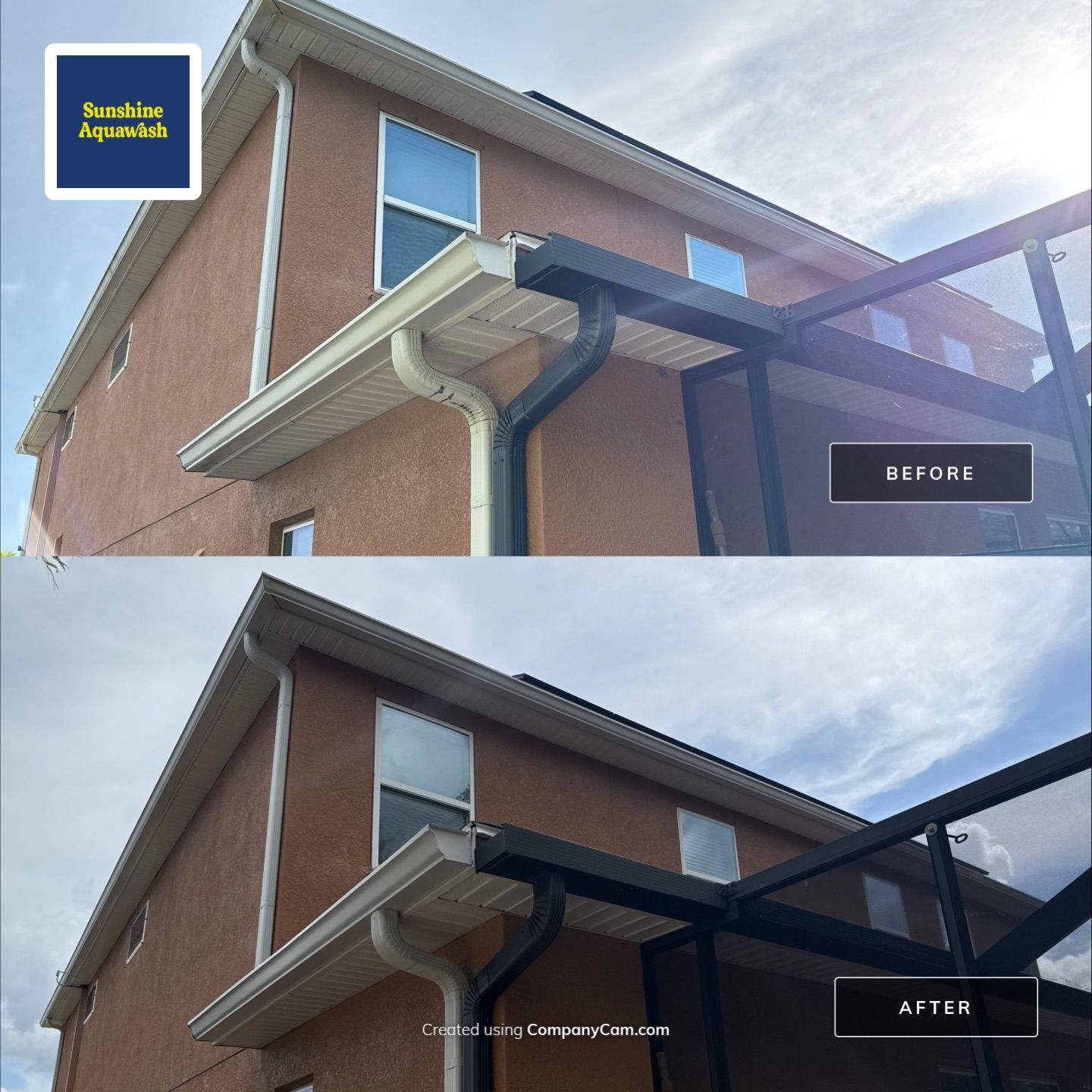 Full Exterior Cleaning – Two-Story House, Gutters, and Fence in Old Mill Preserve, Palmetto, FL by Sunshine AquaWash