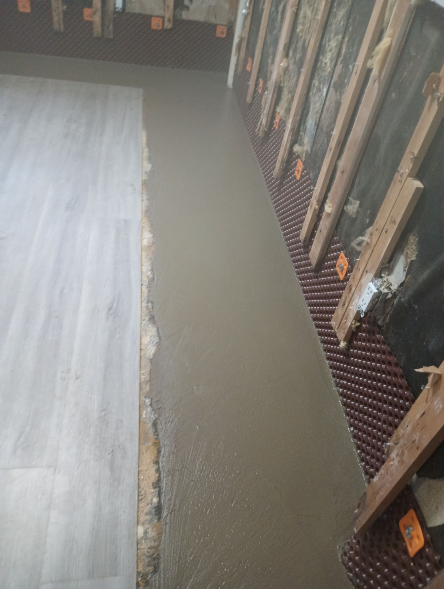 French Drain using pipes by Stone Waterproofing