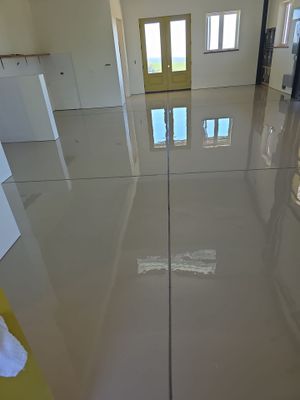 Interior Shop Epoxy Floor Coating with Moisture Barrier in Cambria