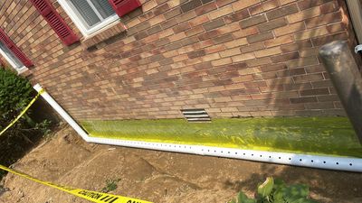 Shallow Waterproofing System and Crawl Space Repairs 