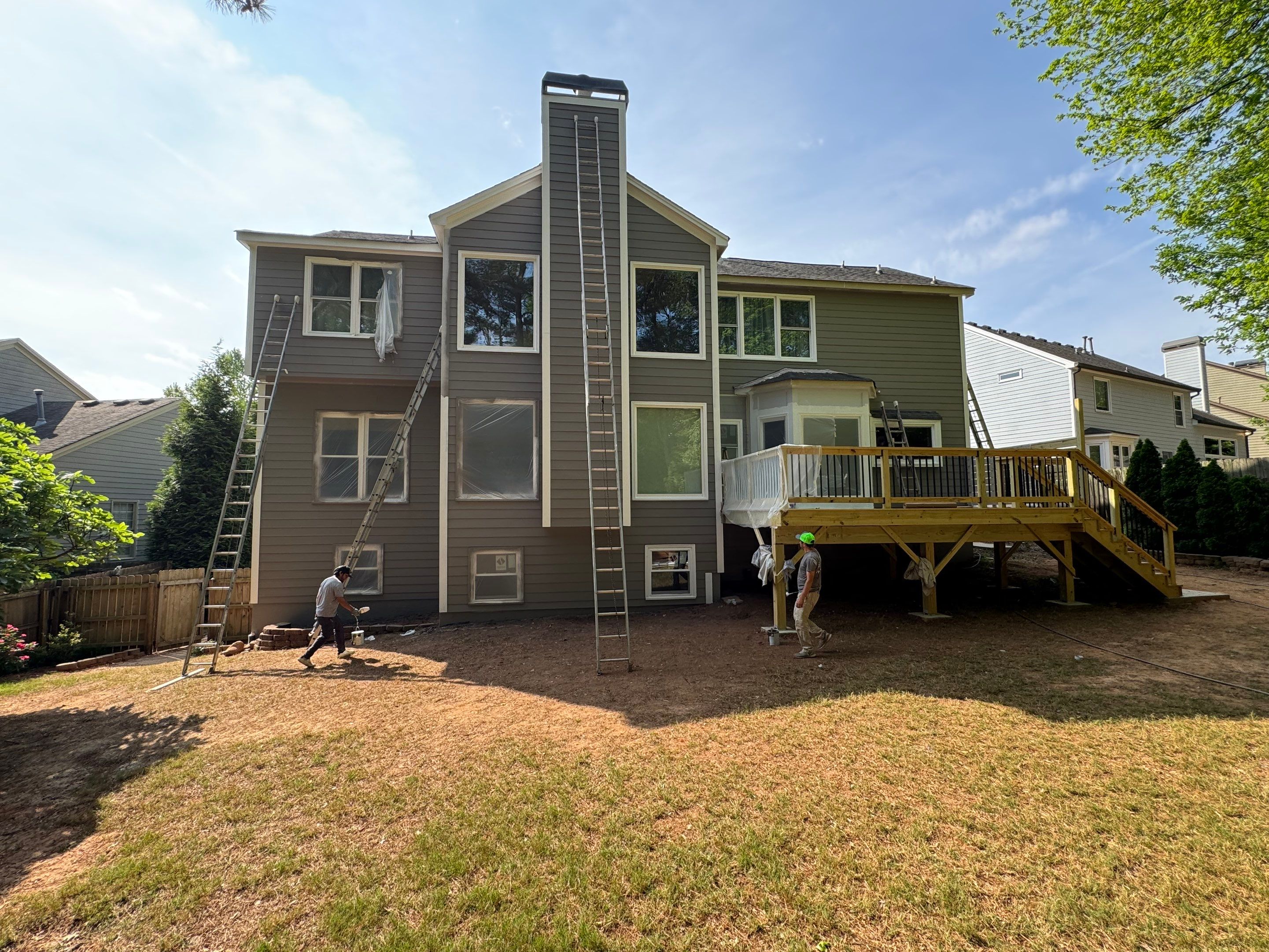 Full Exterior Siding Replacement and Custom Deck in Johns Creek by Swift Home Renovations 