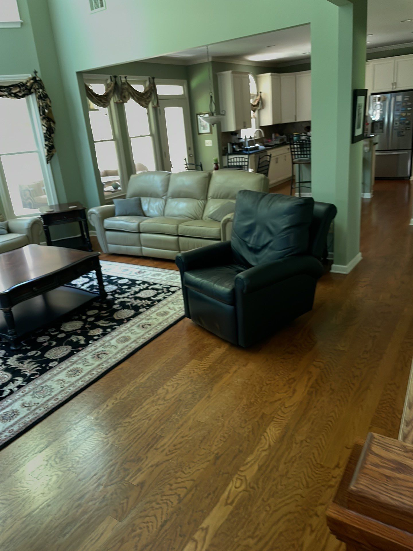 Red Oak refinish with English Chestnut by Footprints Floors of East Atlanta