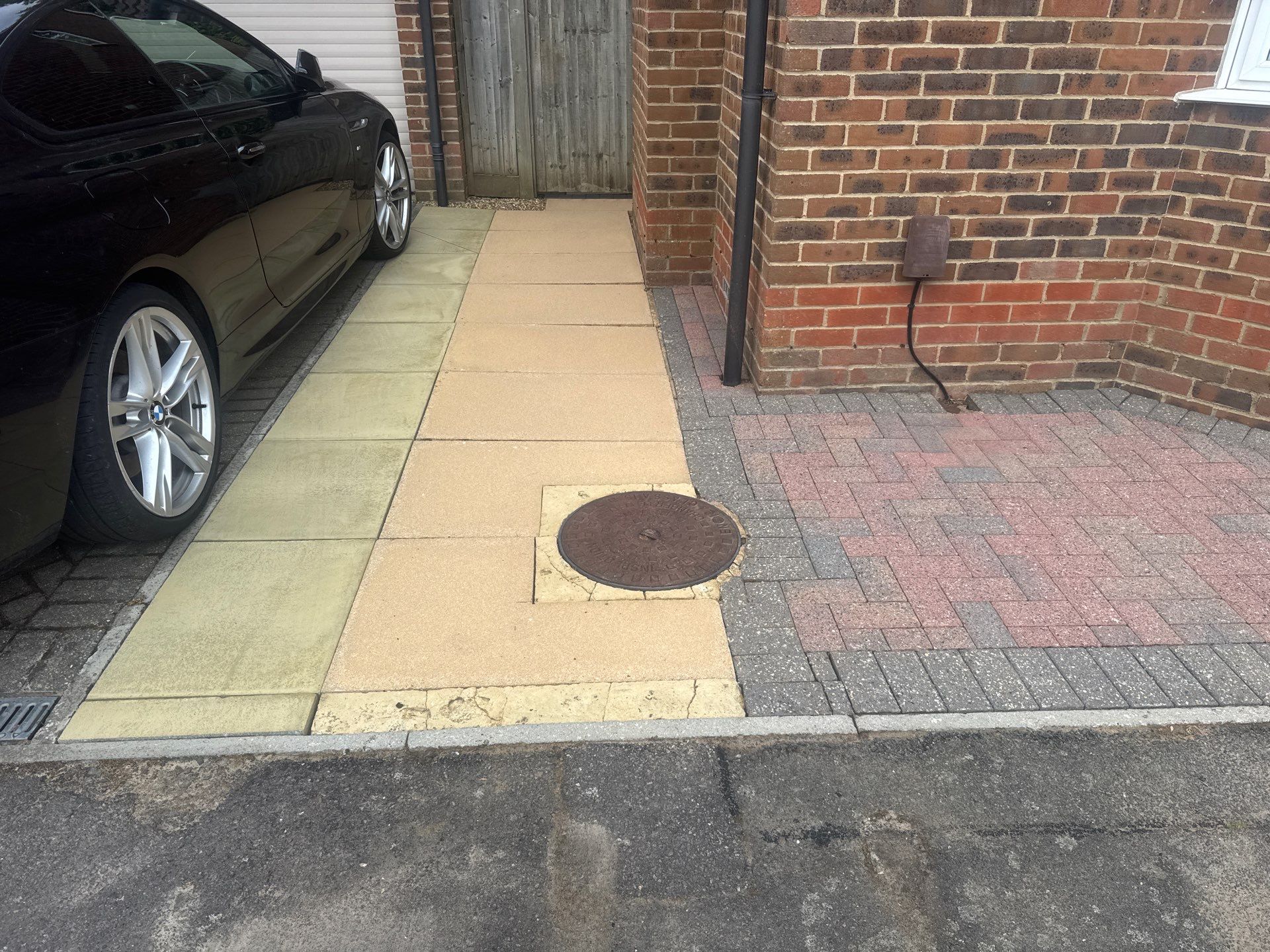 Driveway Clean using Honda 21lt High Pressure Machine by Ges Exterior Cleaning ltd