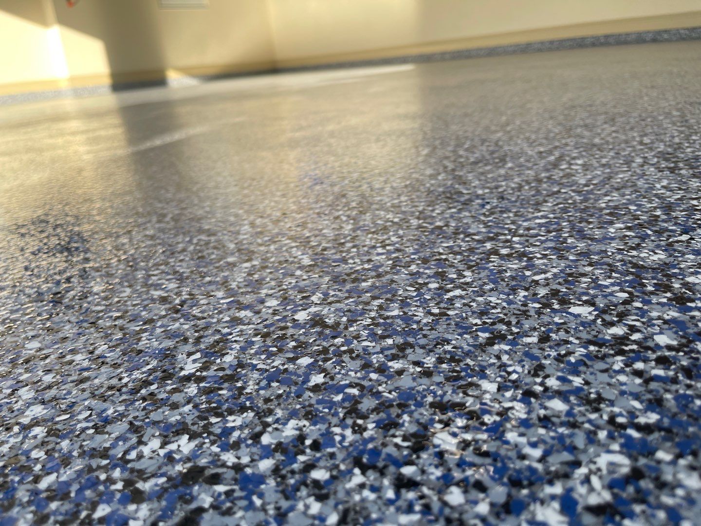 Garage in Gainesville, FL in Denim by Cross Creek Concrete Coatings