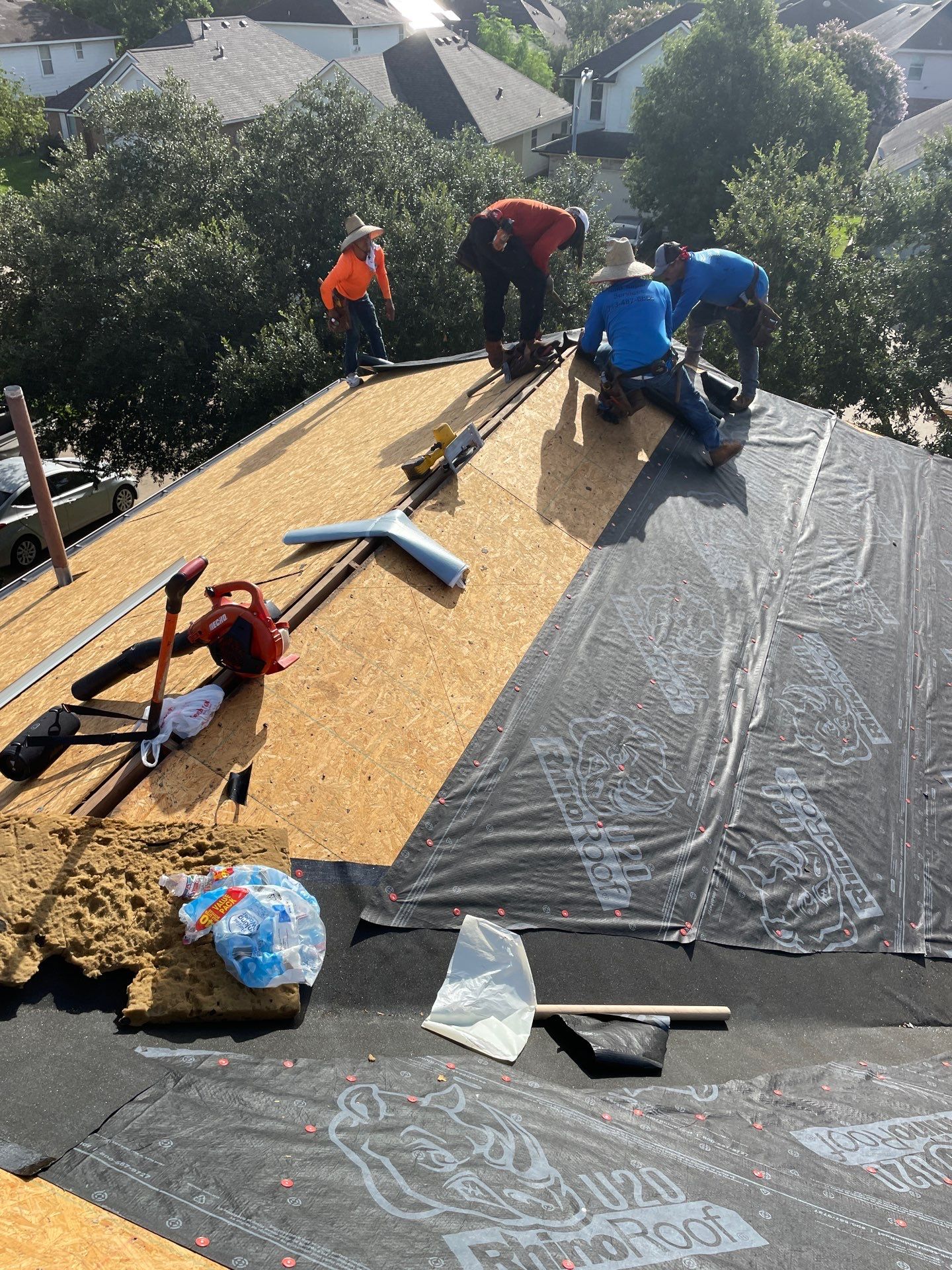 Residential Roofing Installation using Owen's Corning Duration (Lifetime) Shingles by Roof Repair Company